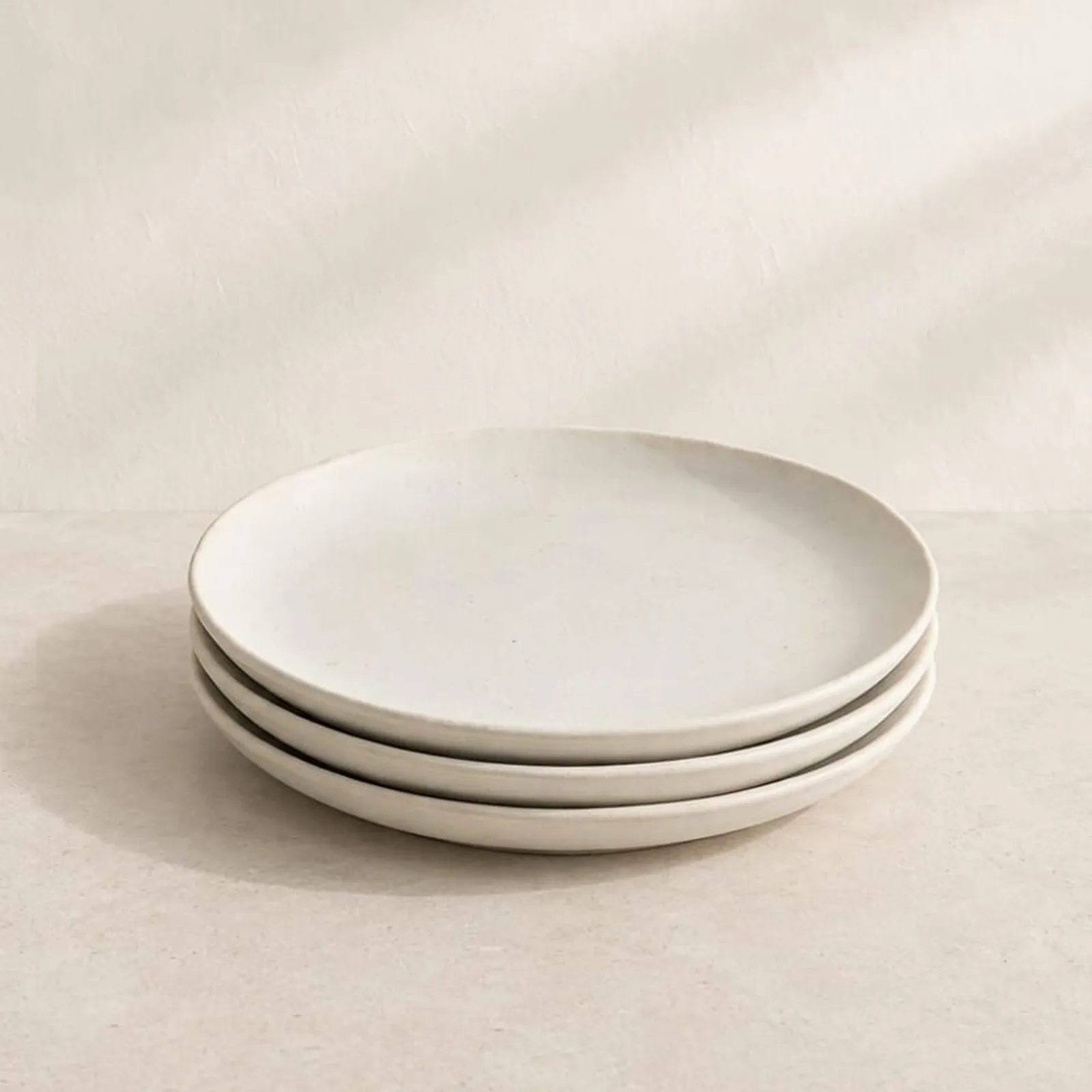 Assiette Linet blanc craie - miniature 1