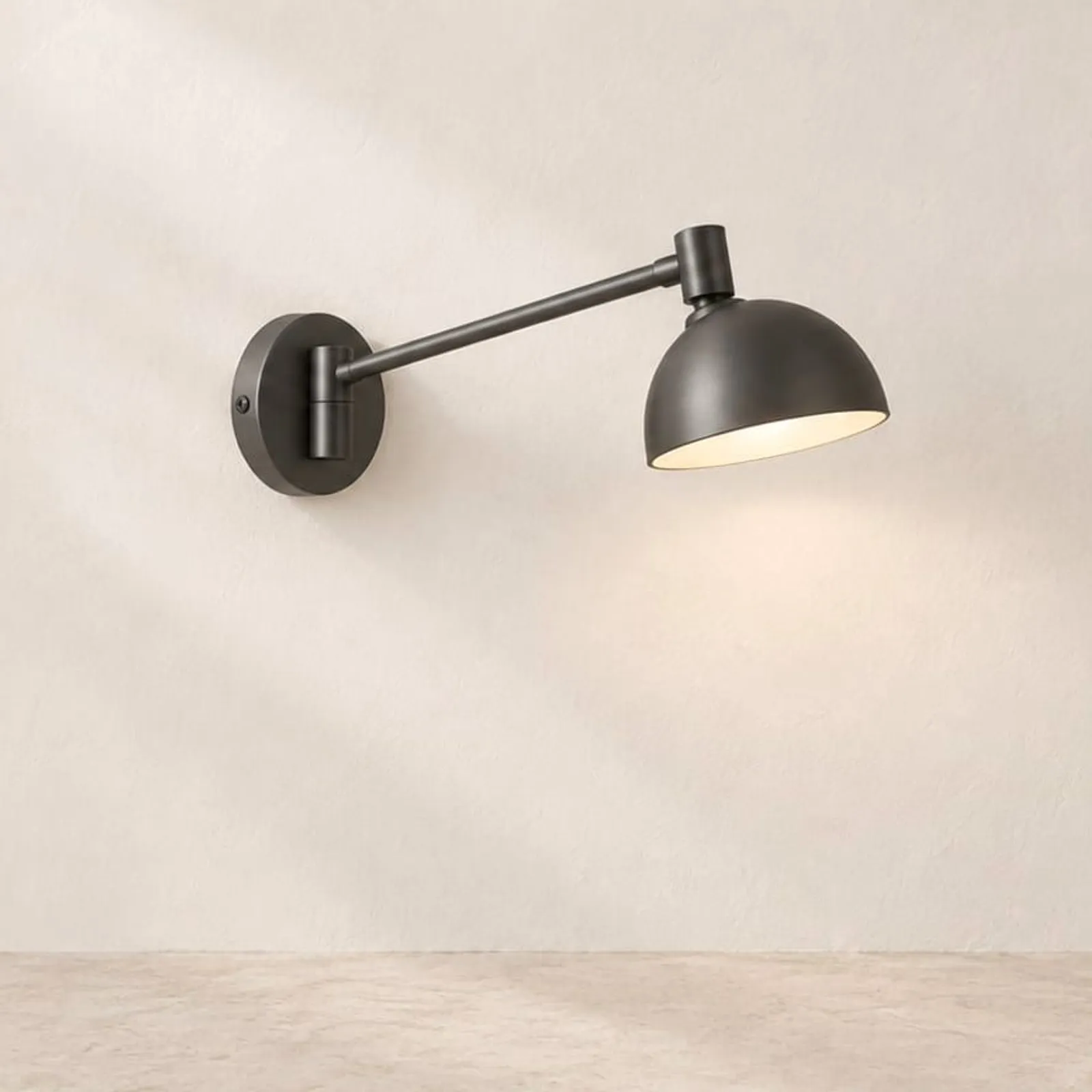 Vägglampa Vall Stål - miniatyr 1