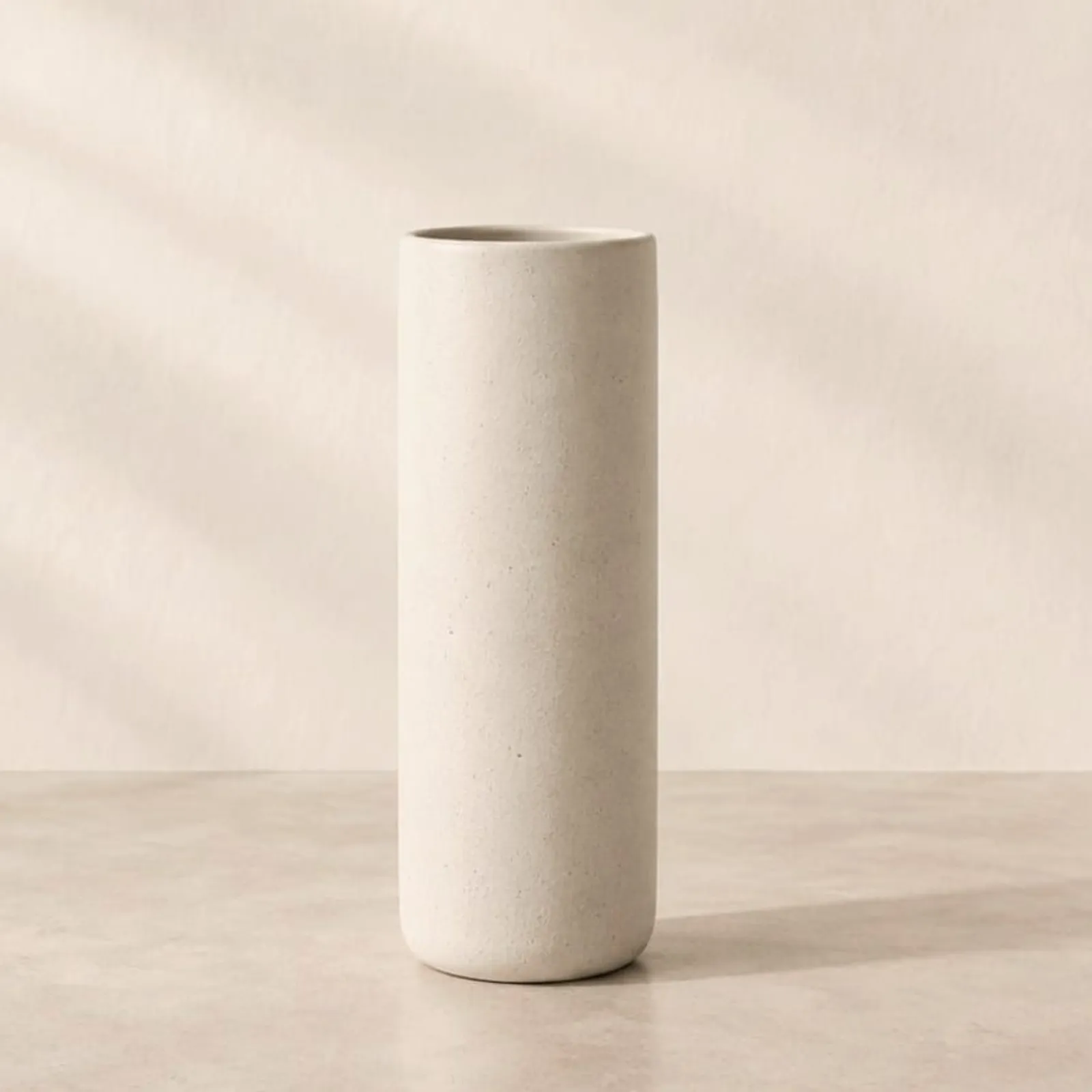 Vase Rönn blanc craie II