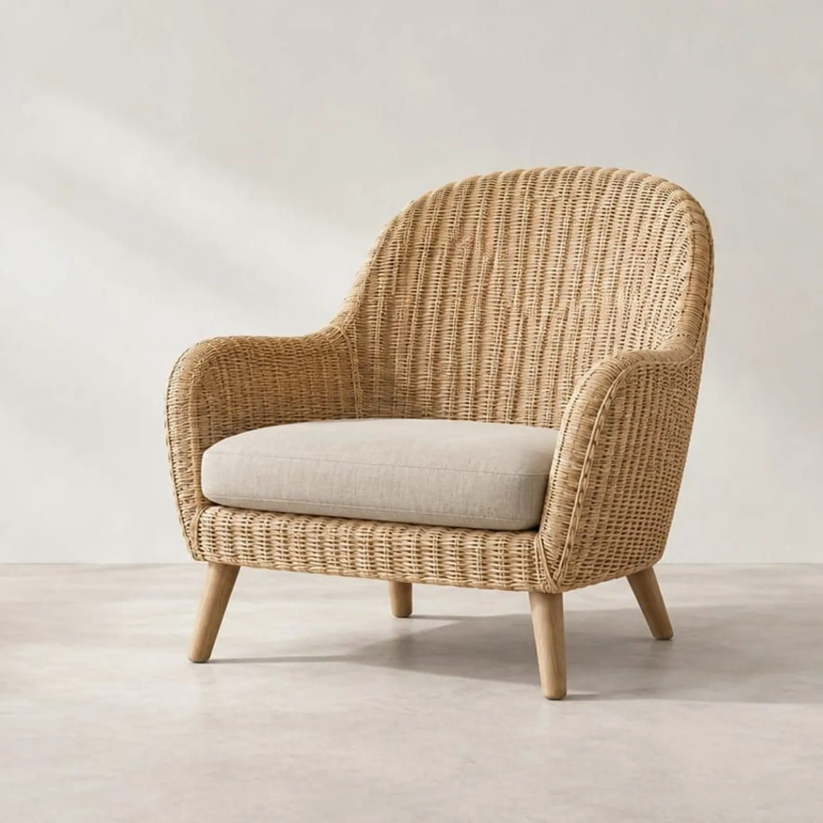 Fauteuil Bränna en rotin - miniature 1