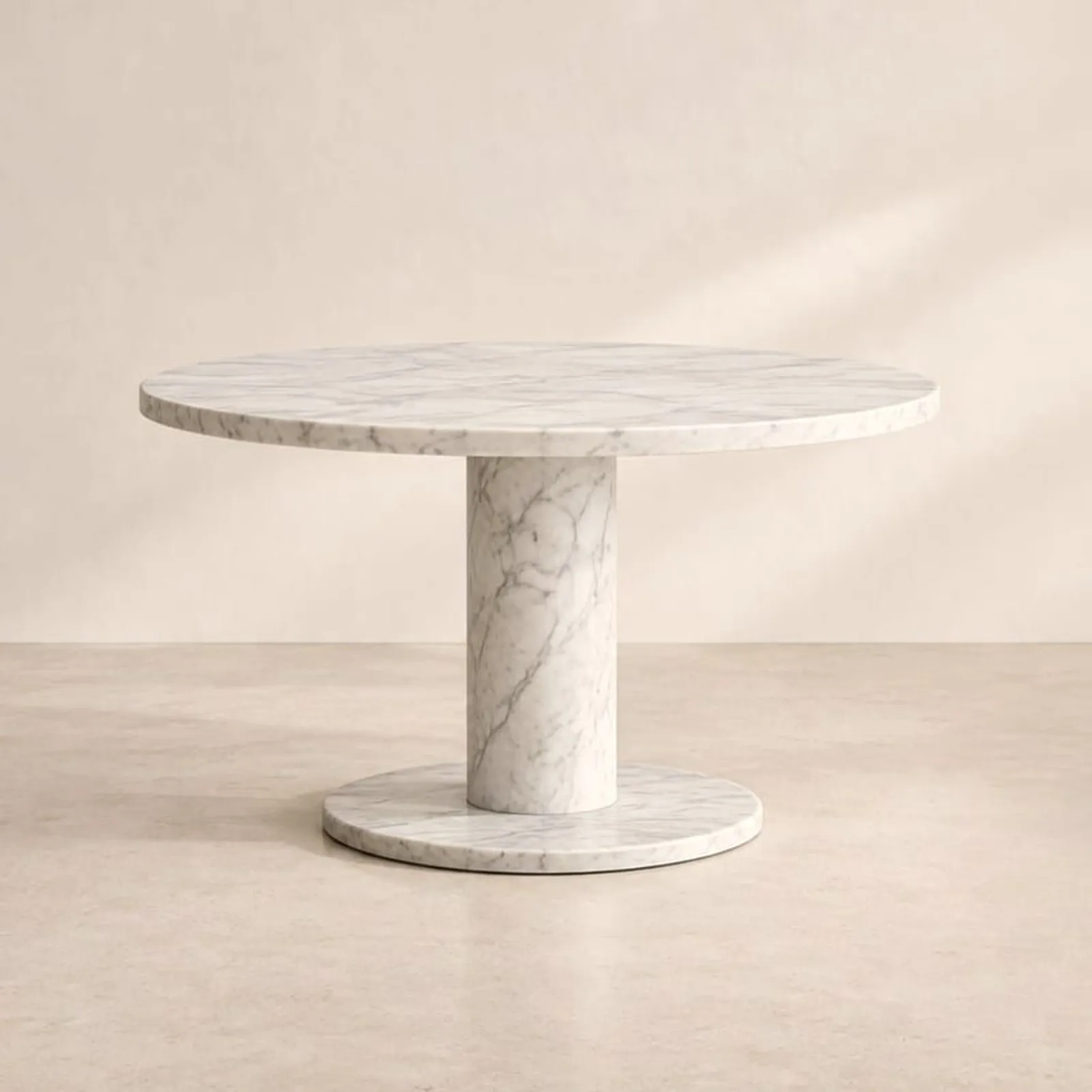 Table à manger Kusten en marbre - miniature 1