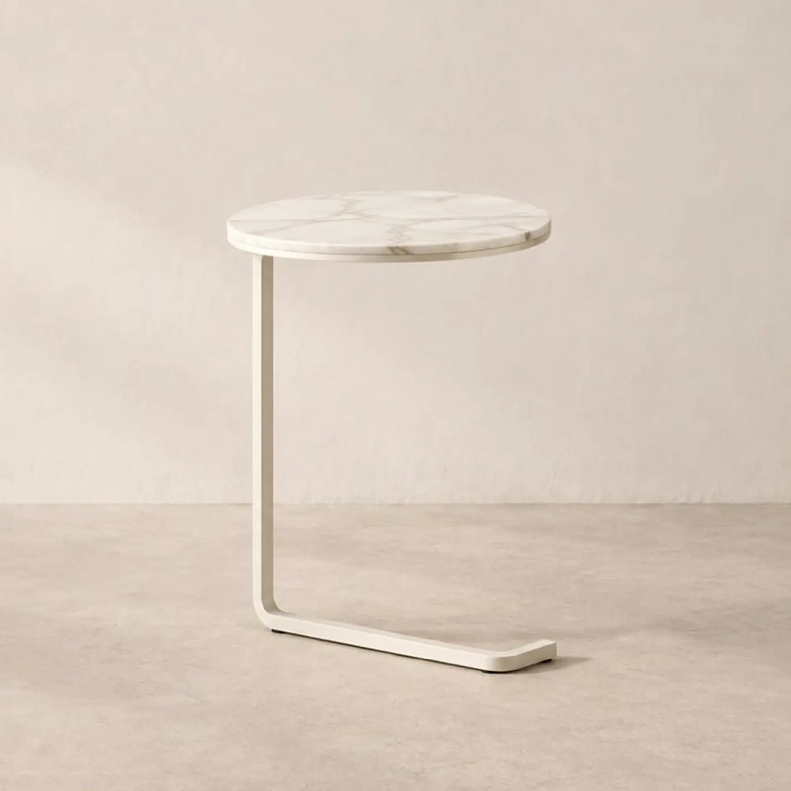 Table d’appoint Pors blanc craie IV - miniature 1