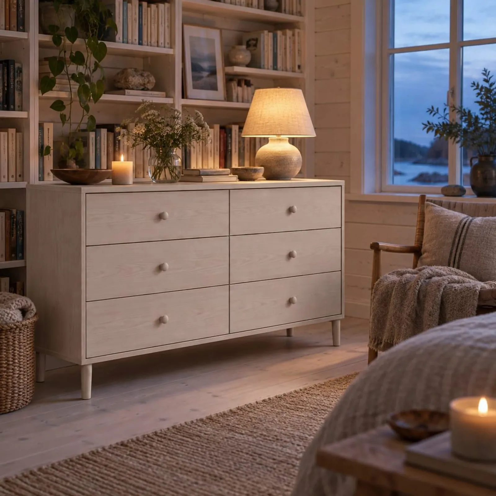 Commode Kulle blanc craie III - miniature 2