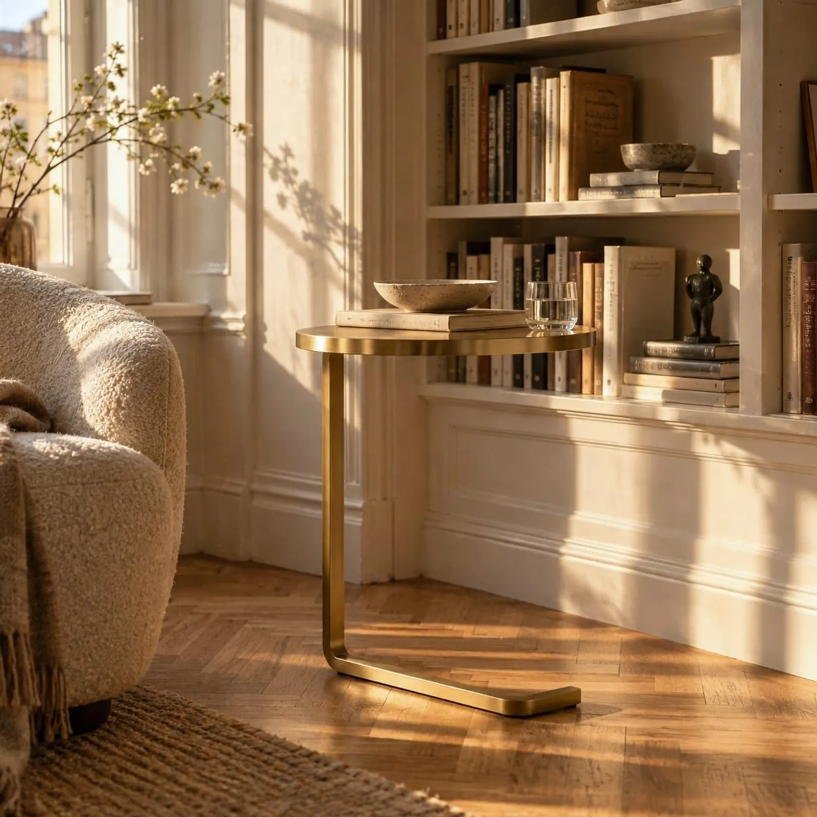Table d’appoint Tall en laiton - miniature 2
