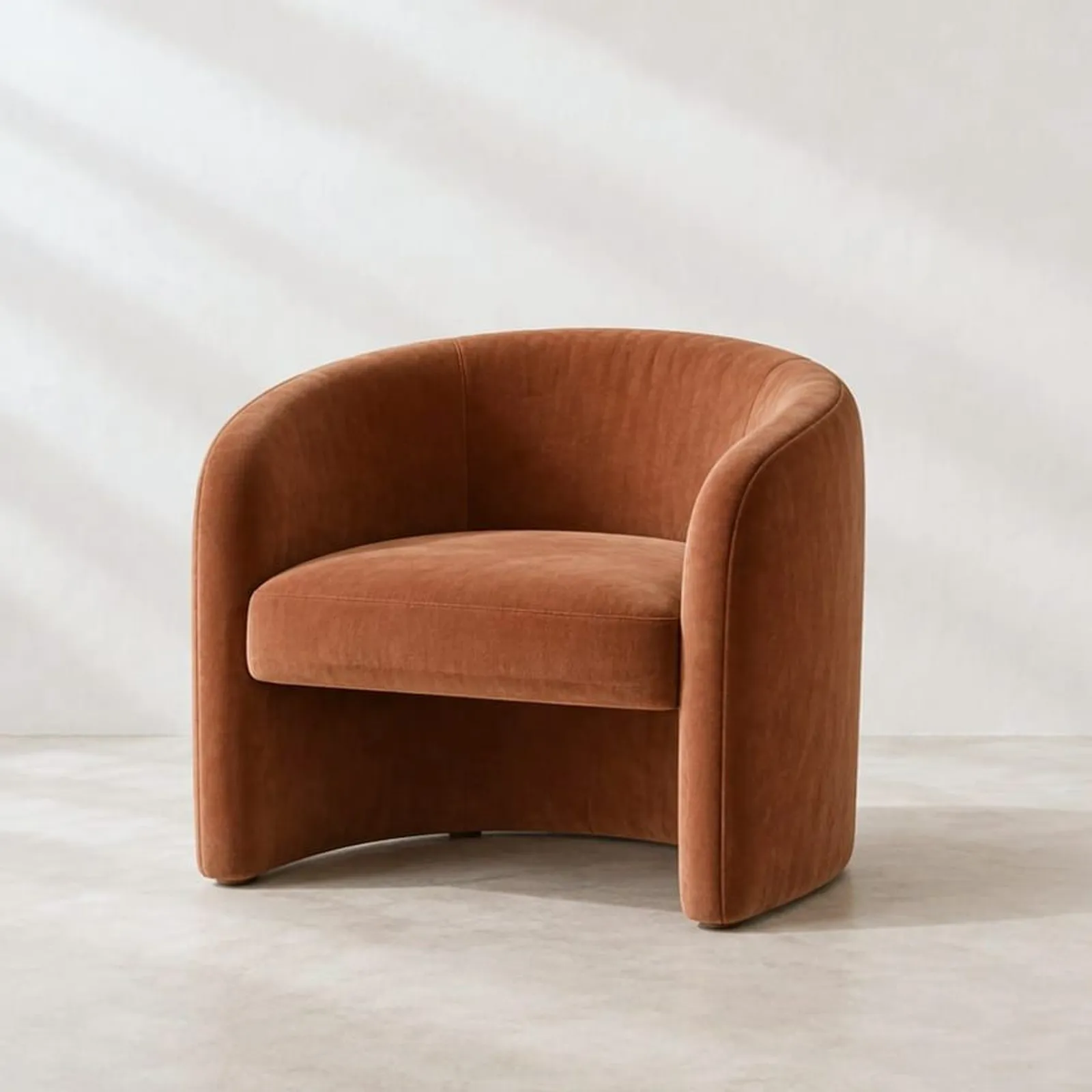 Fauteuil Oxel en velours