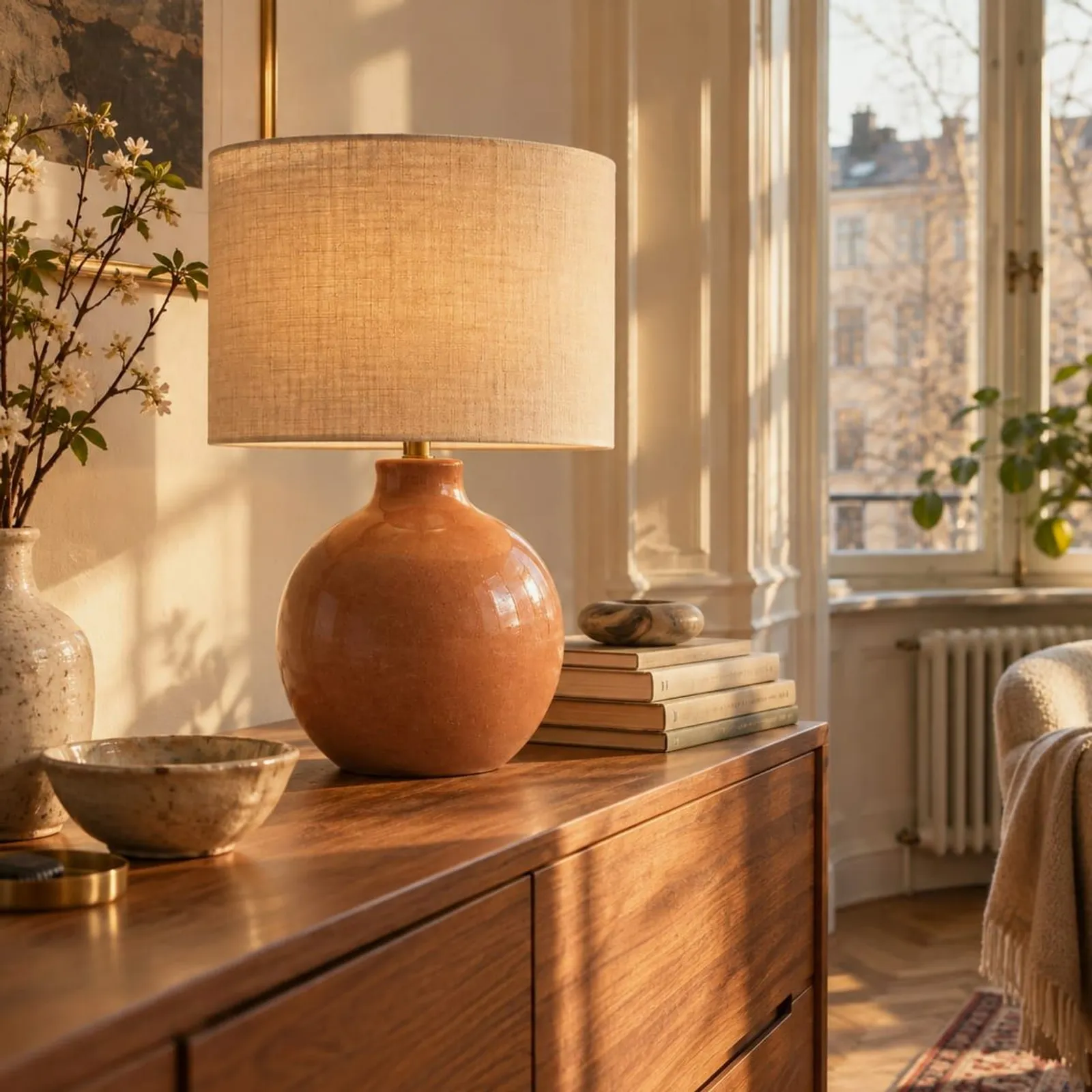 Lampe de table Myr blanc craie III - miniature 2