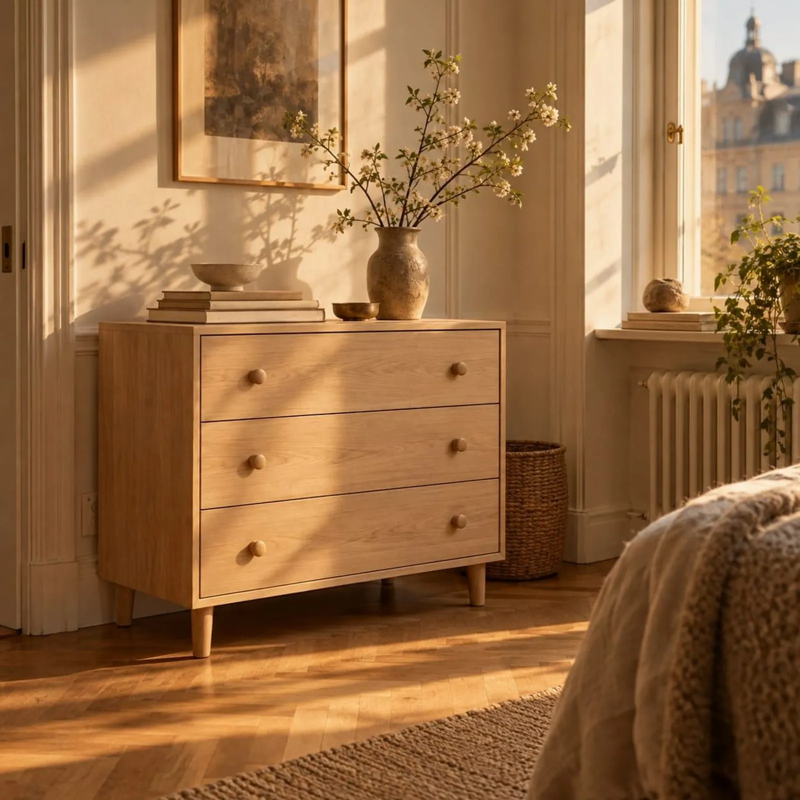 Commode Lind blanc craie - miniature 3
