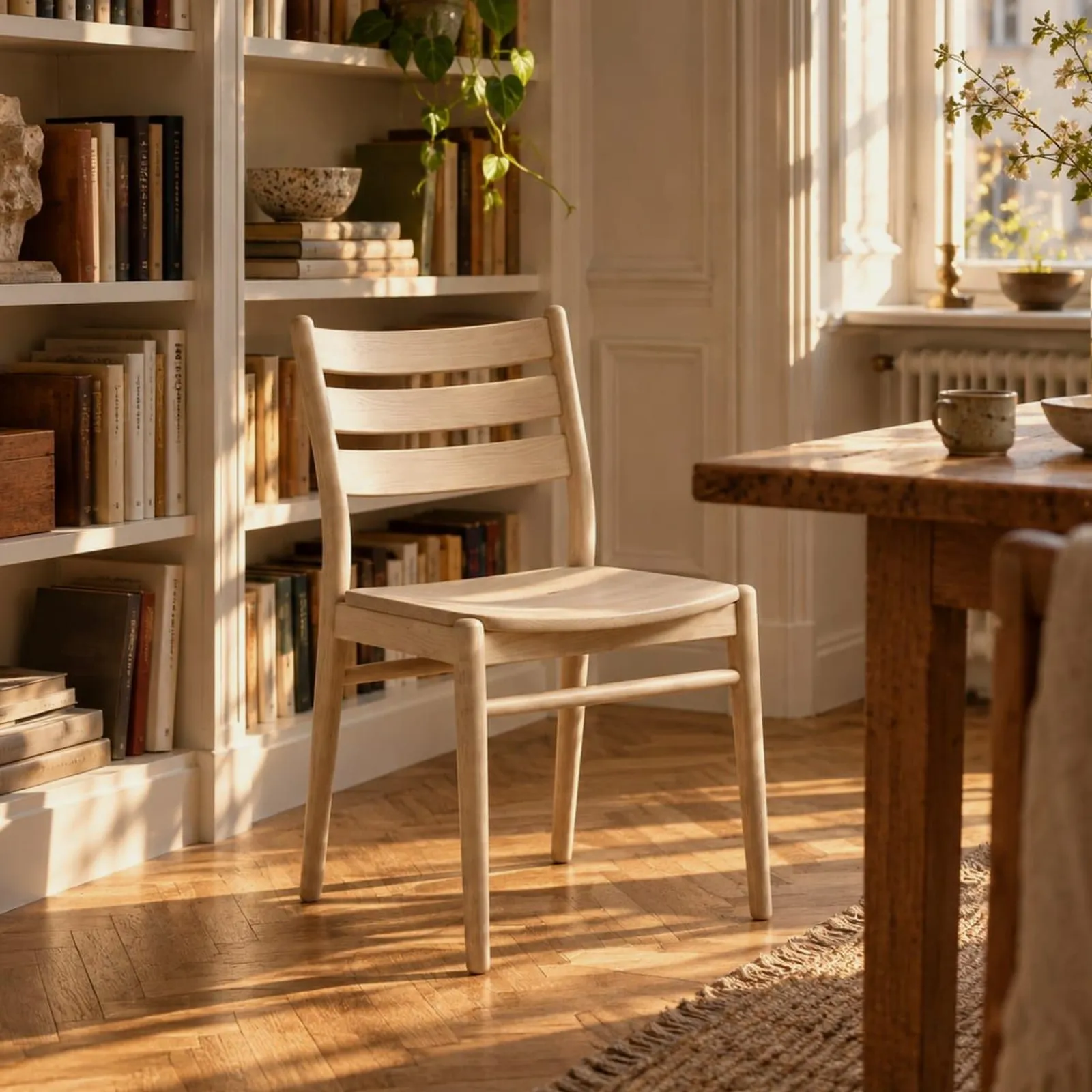 Chaise Timjan blanc craie V - miniature 2