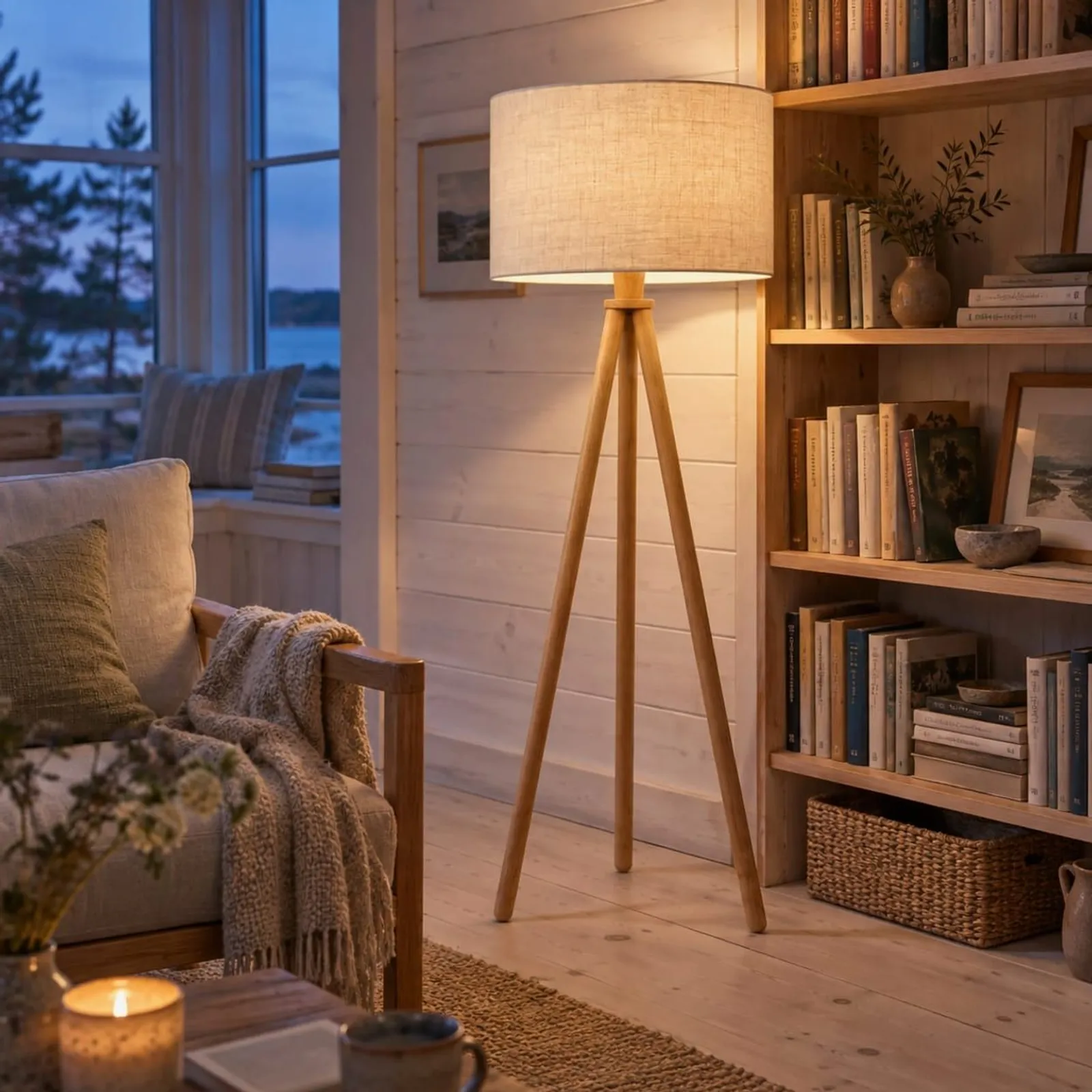 Lampadaire Kvarn naturel V - miniature 3