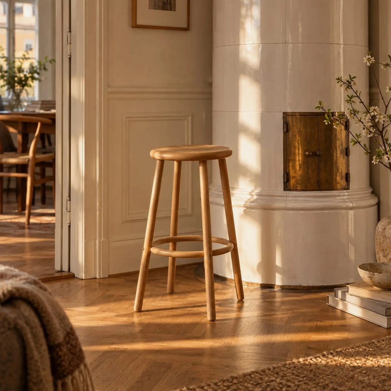 Tabouret Näs en chêne - miniature 2