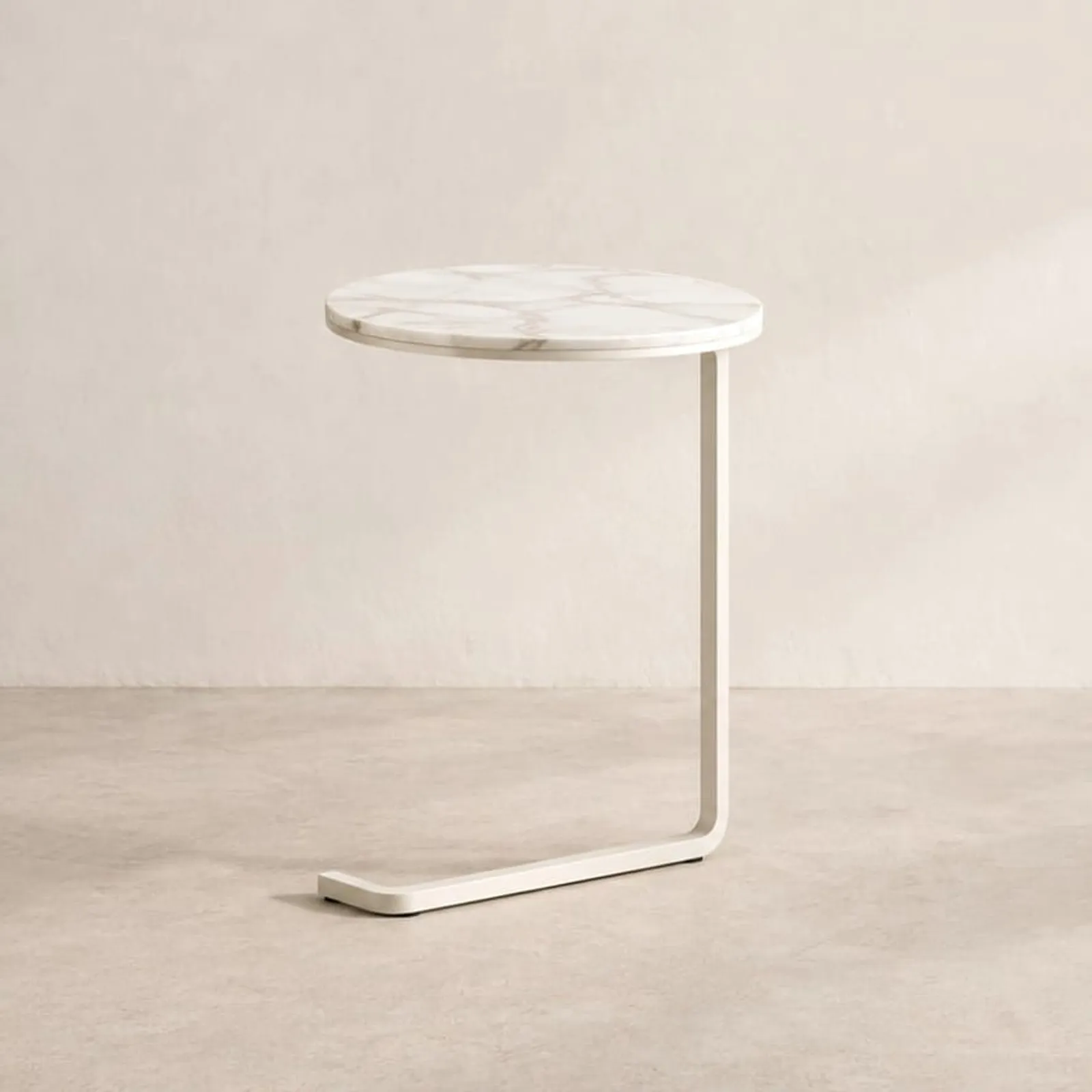 Table d’appoint Pors blanc craie V - miniature 1