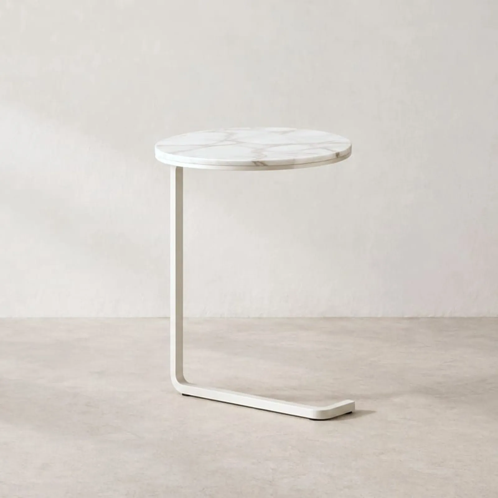 Table d’appoint Vete blanc craie