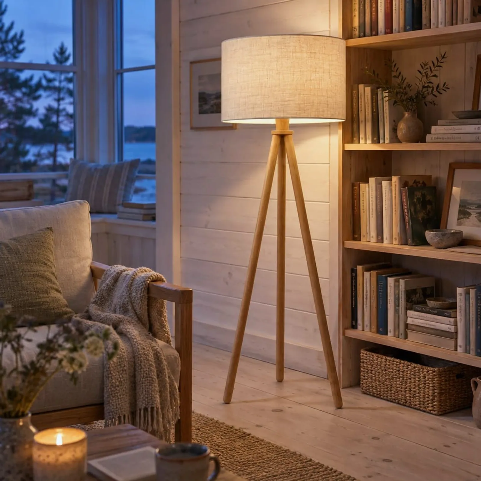 Golvlampa Råg Natur II - miniatyr 3