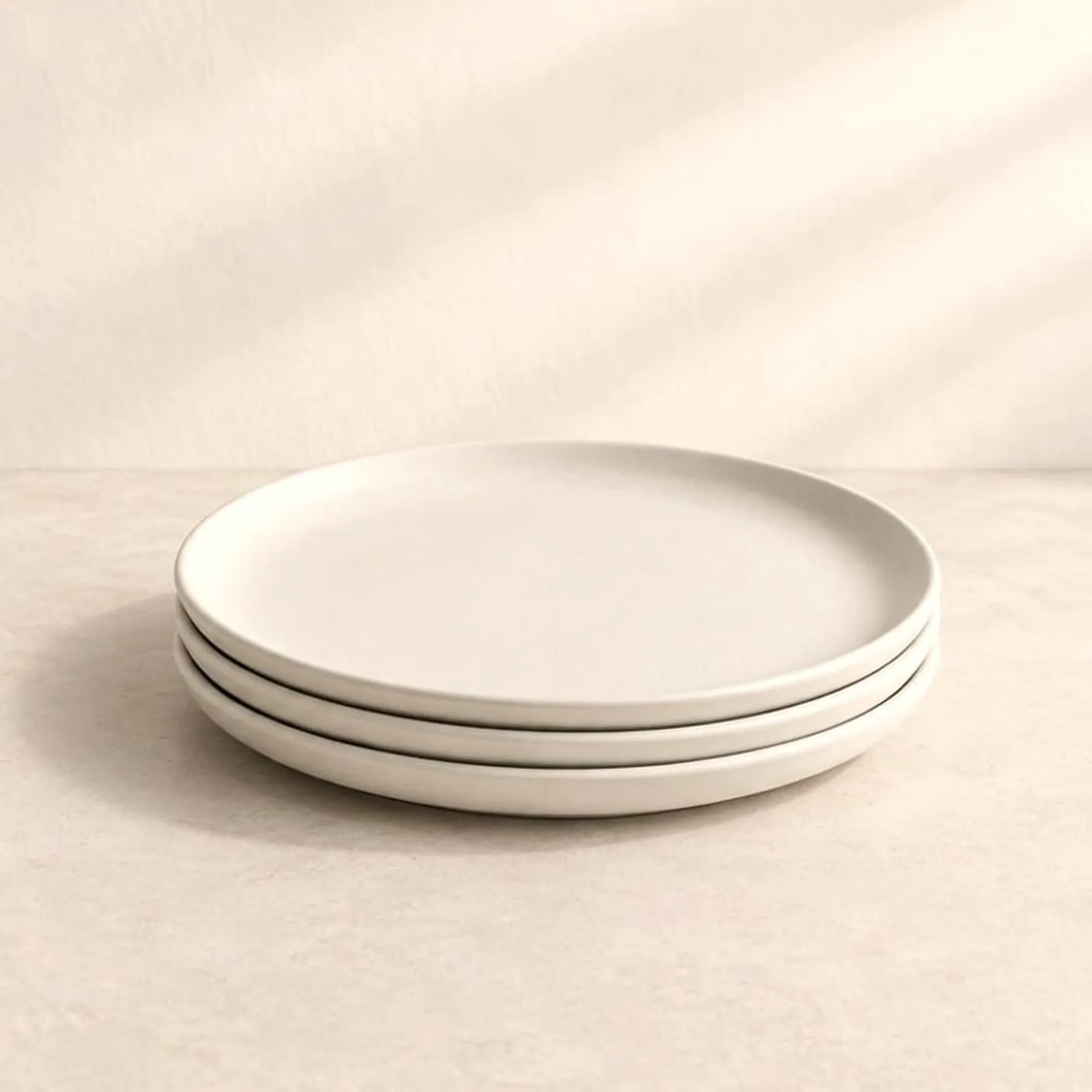 Assiette Grund blanc craie III - miniature 1