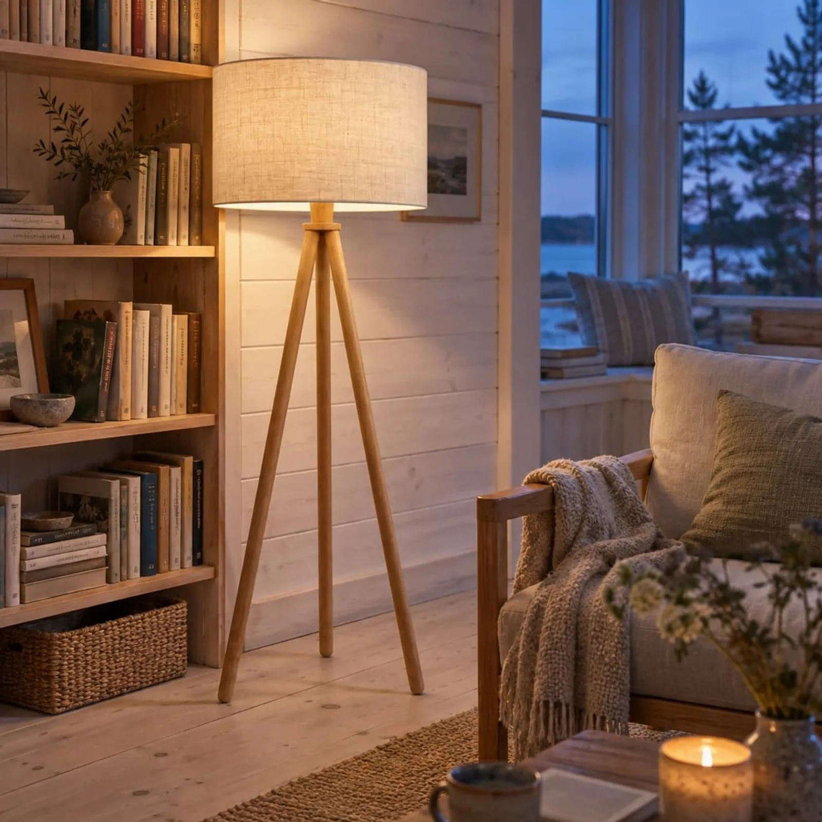 Lampadaire Enen naturel - miniature 3