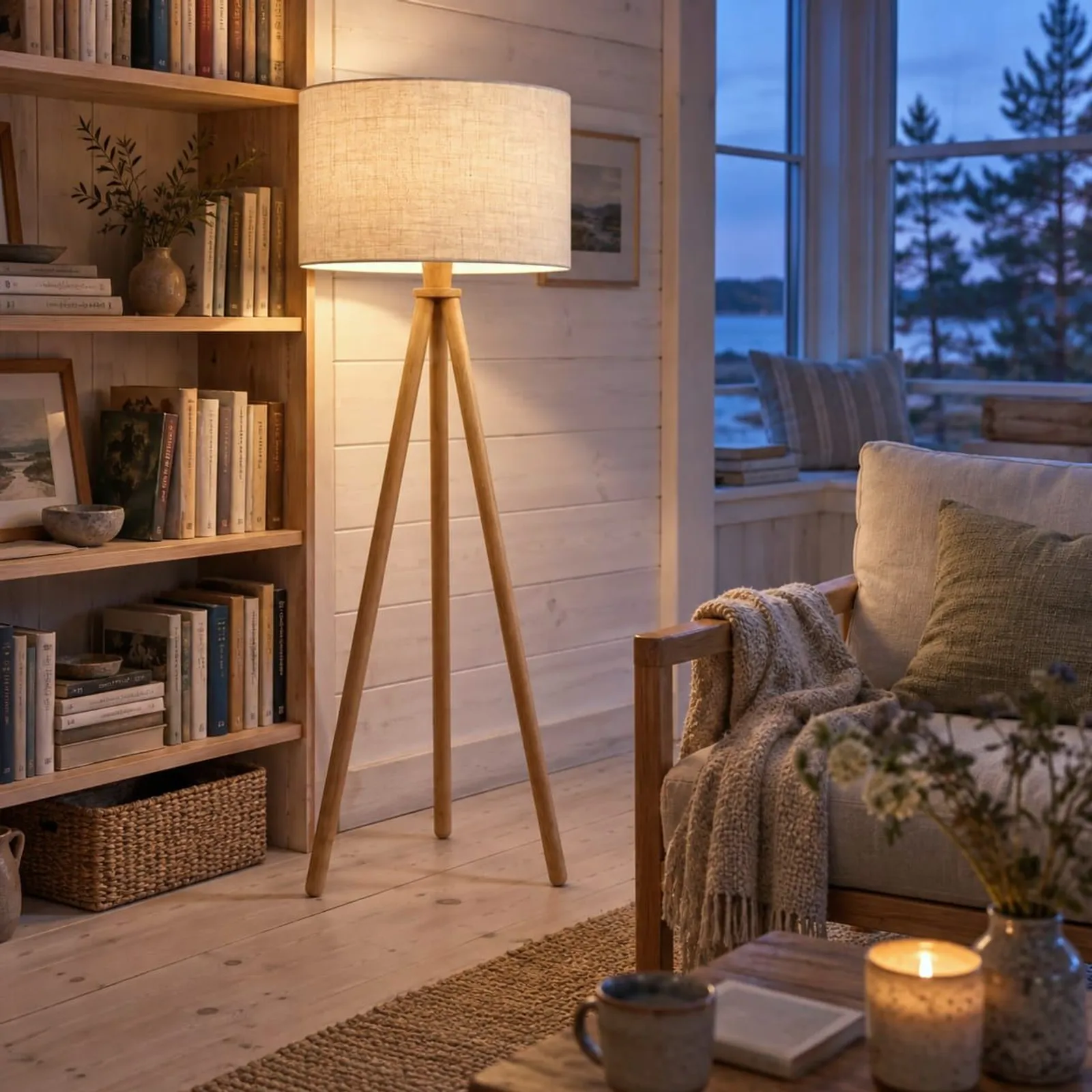 Lampadaire Hassel naturel II - miniature 3