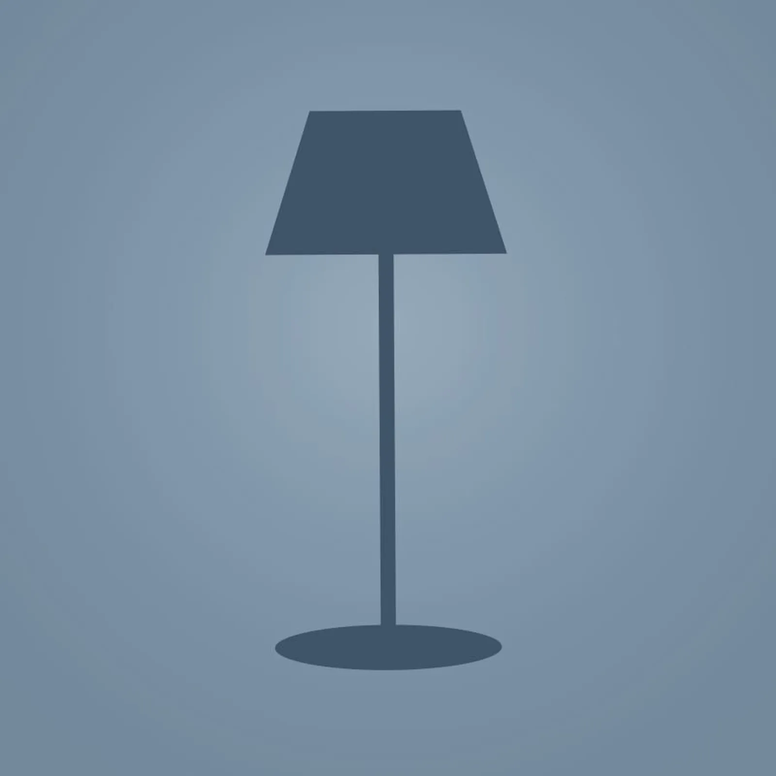 Golvlampa Udde Havsblå