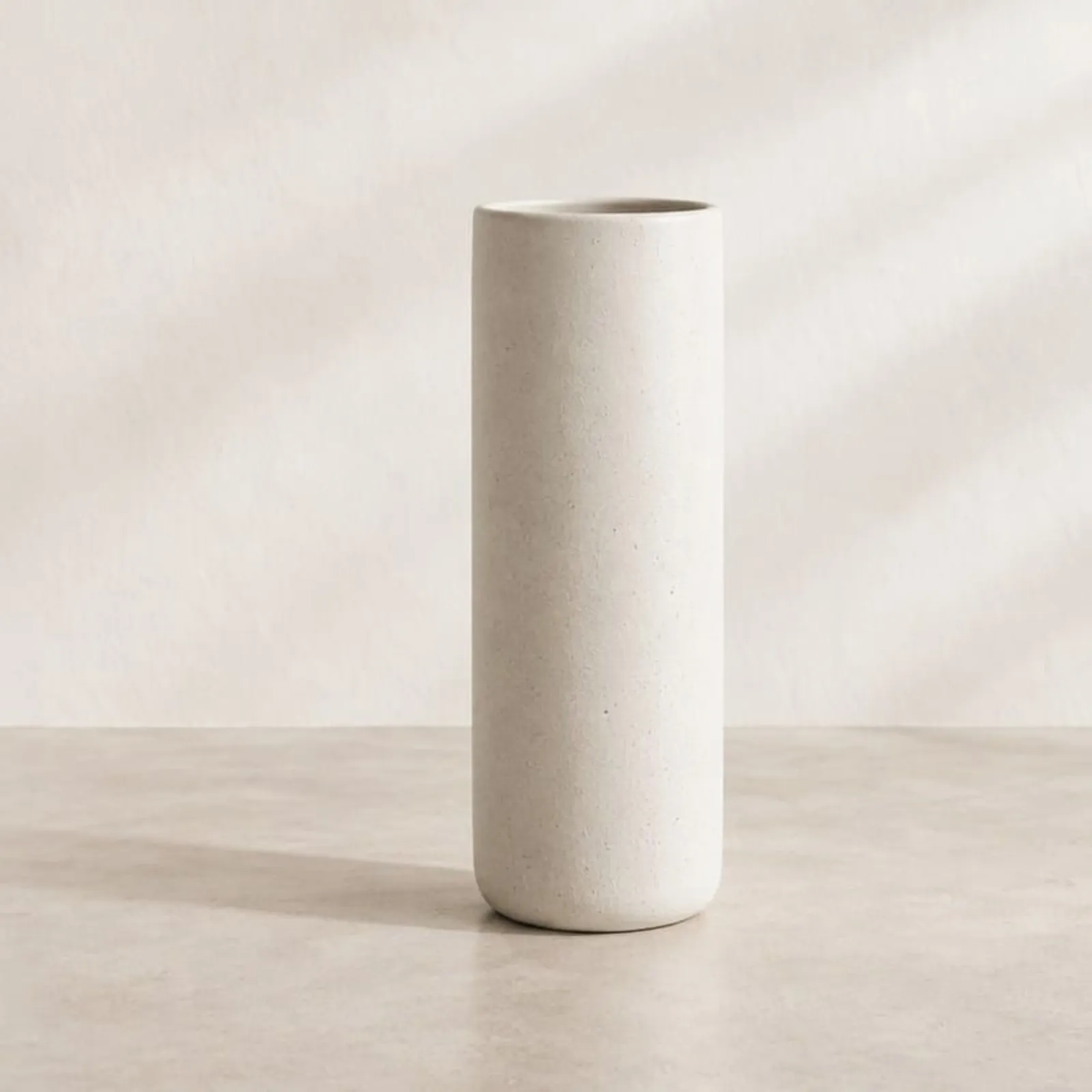 Vase Rönn blanc craie V