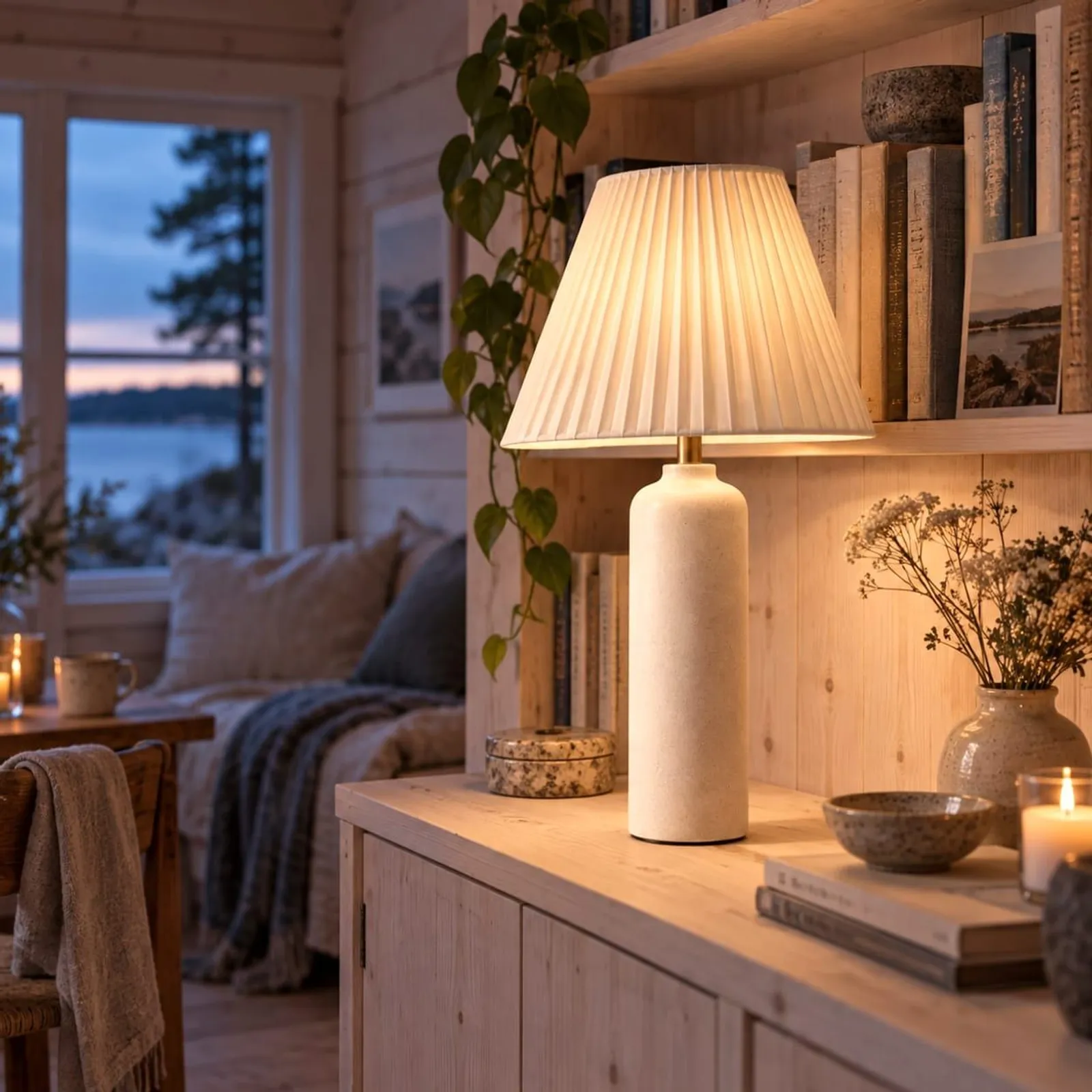 Lampe de table Holm blanc craie II - miniature 2