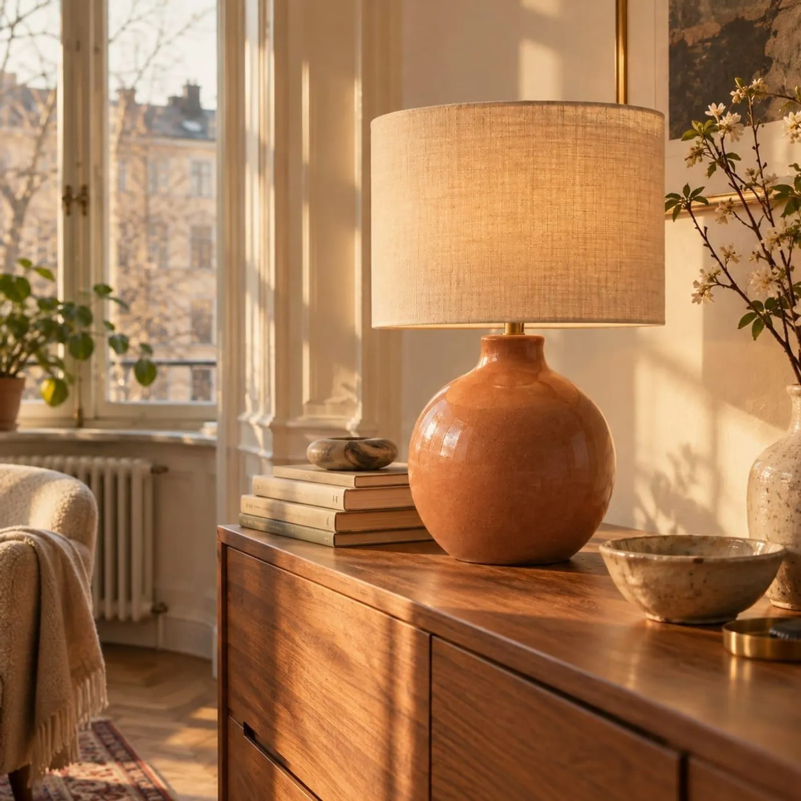 Lampe de table Myr en laiton - miniature 2