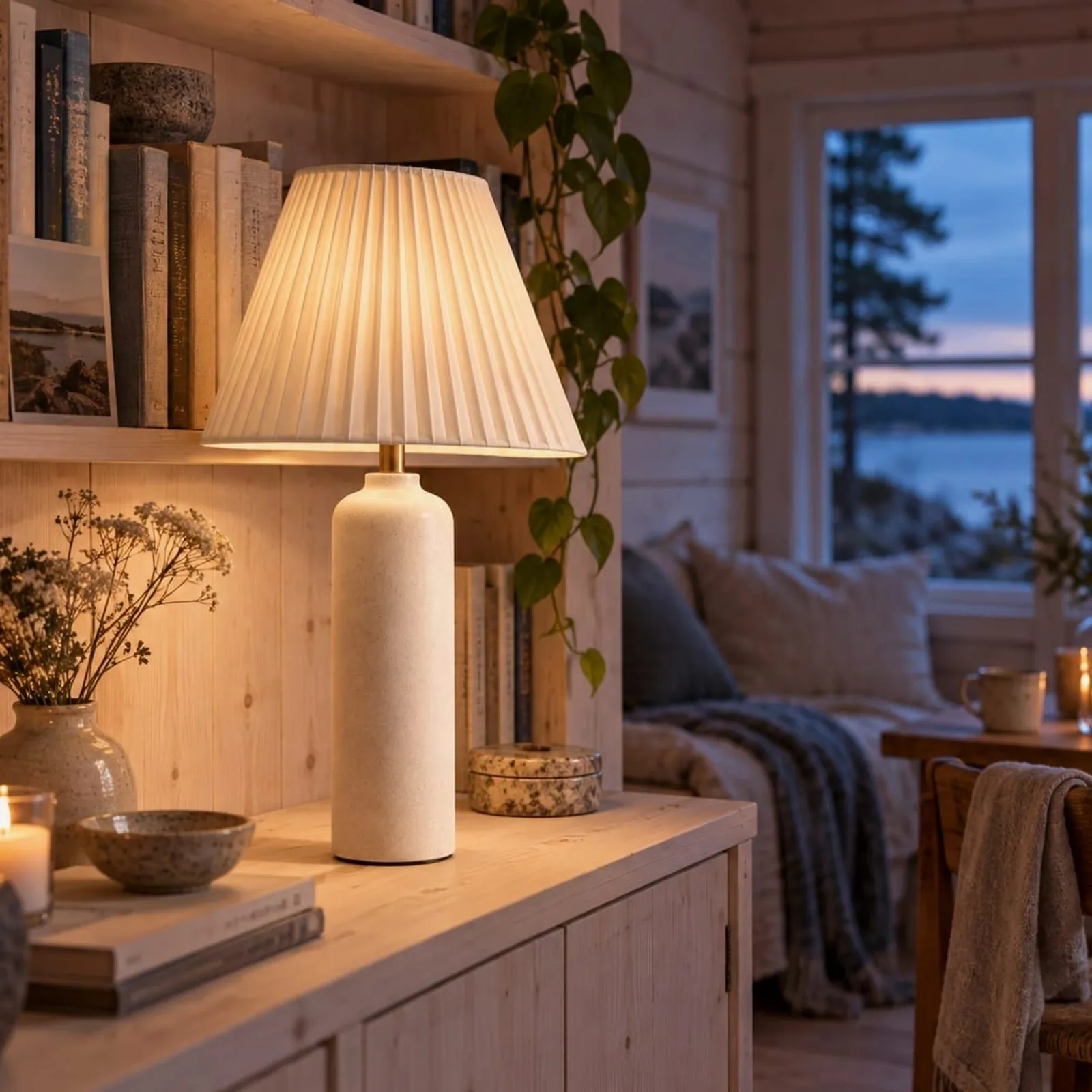 Bordslampa Nypon Kritvit V - miniatyr 2