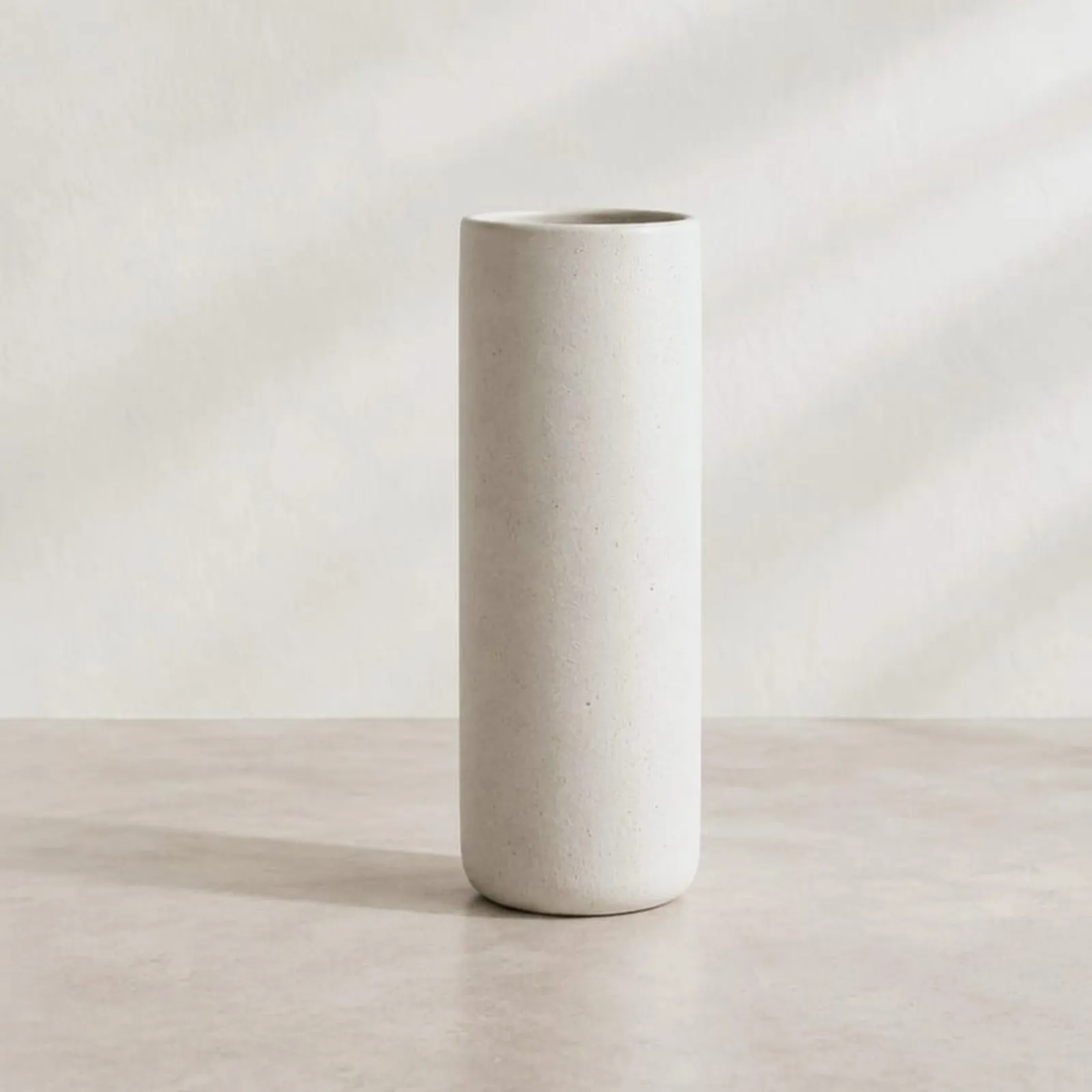 Vase Rönn blanc craie VI