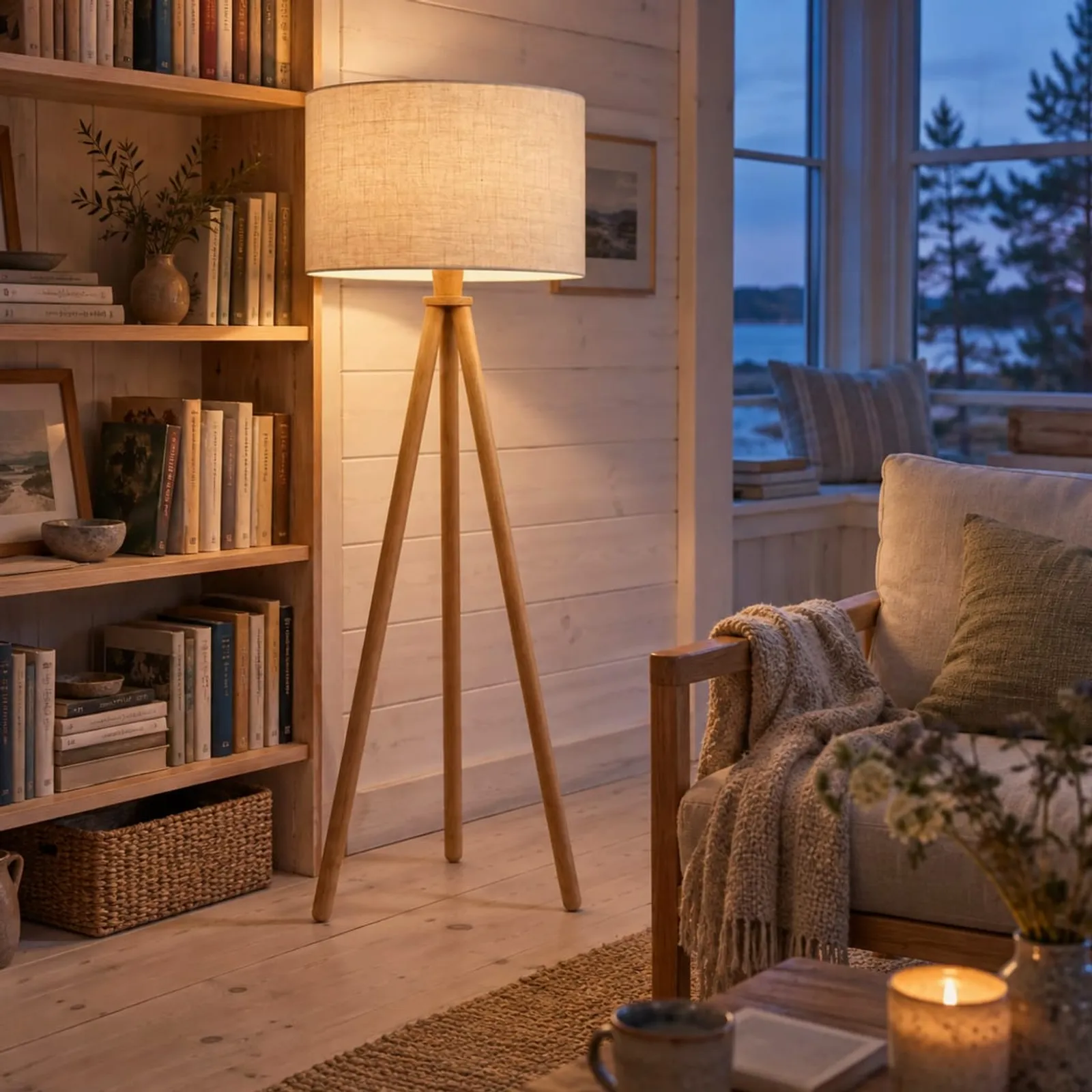 Lampadaire Linet naturel III - image 3