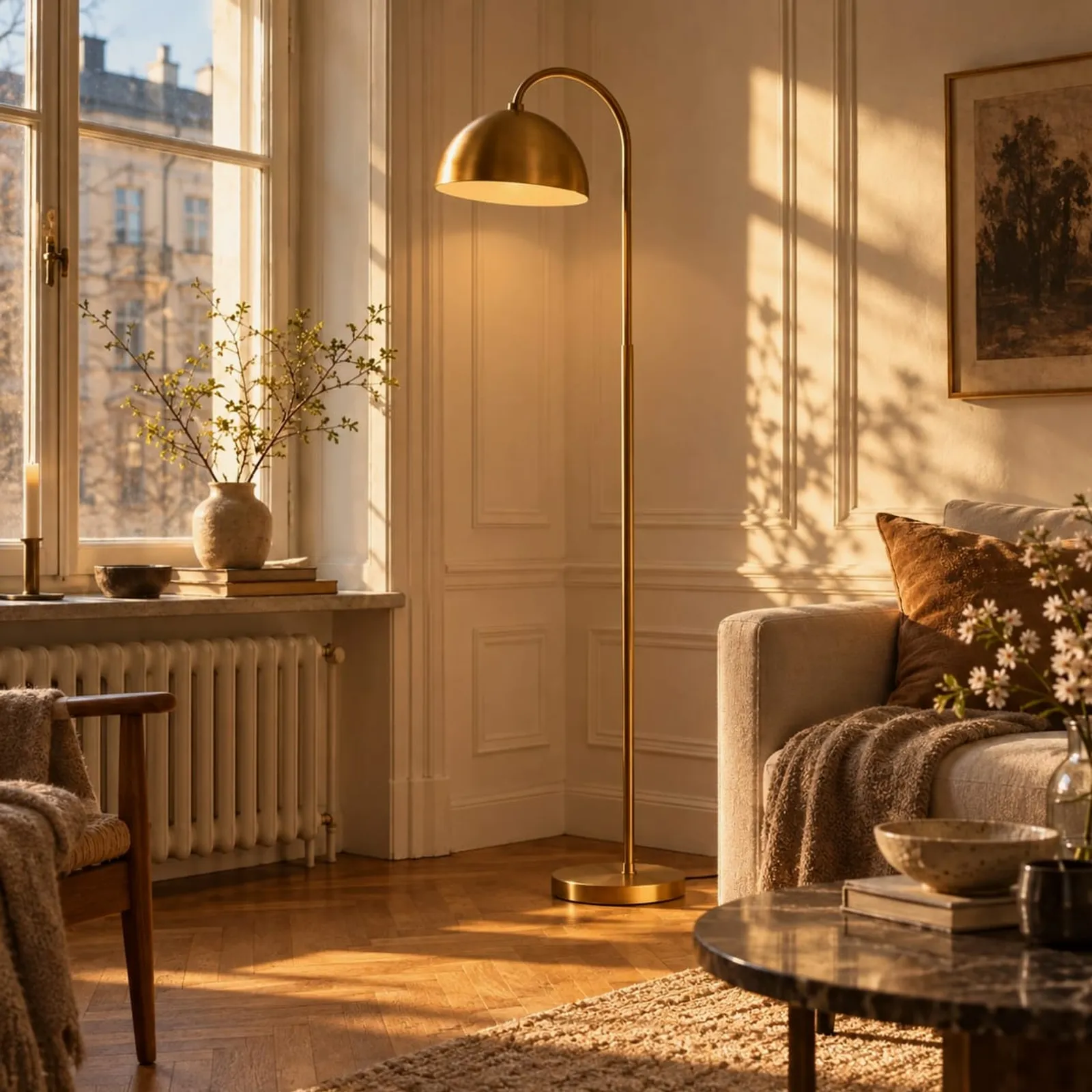 Lampadaire Tall ocre III - image 2