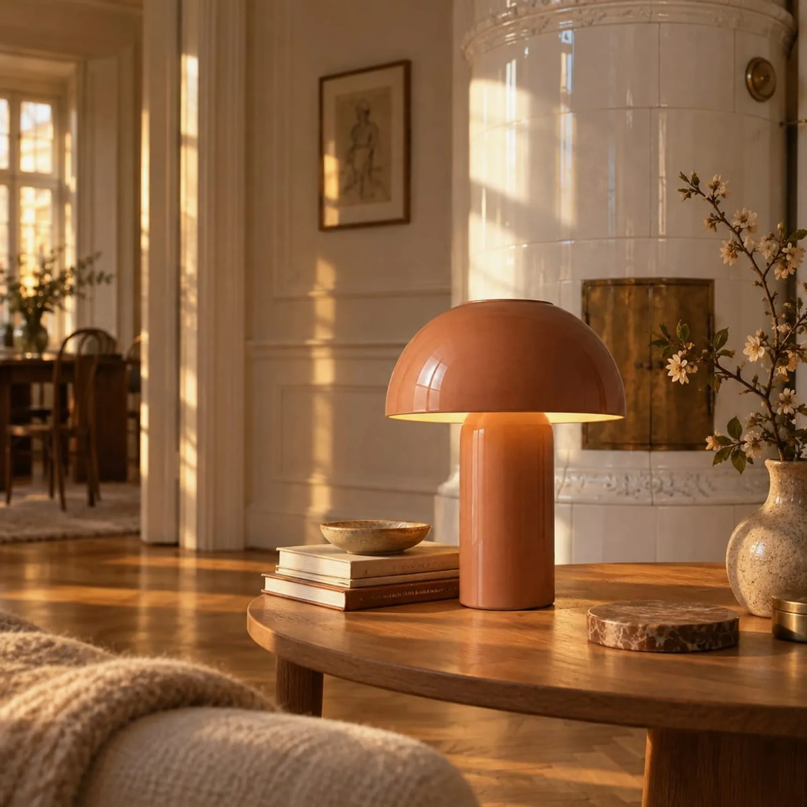 Lampe de table Hampa terracotta V - image 2