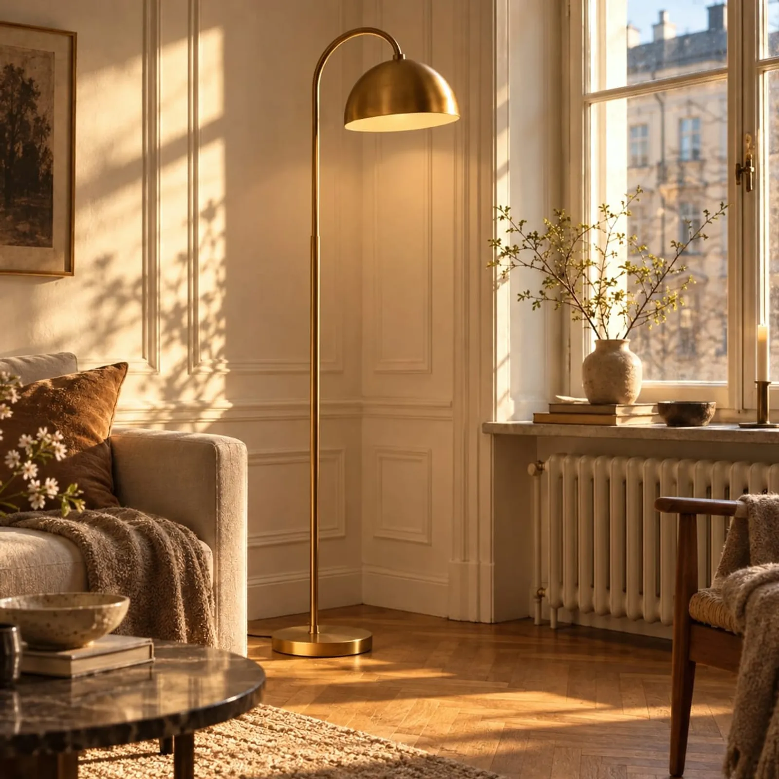 Lampadaire Ull en laiton - image 2