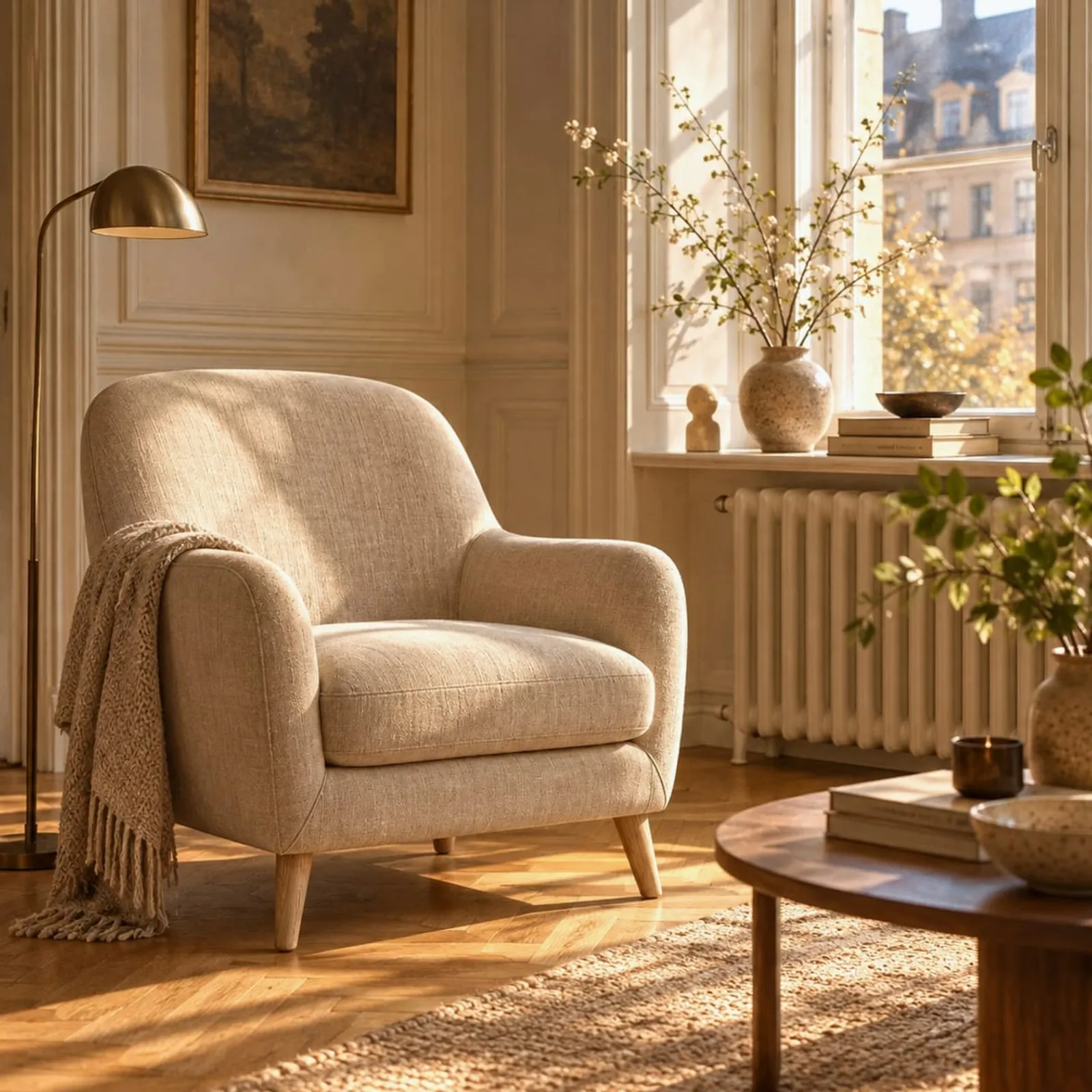 Fauteuil Sarek en lin - image 2