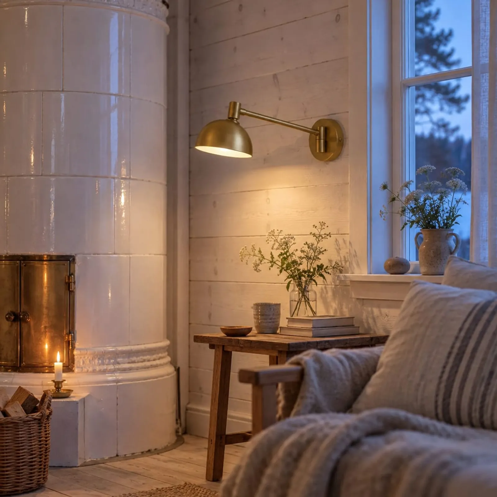 Vägglampa Äng Mässing - bild 2