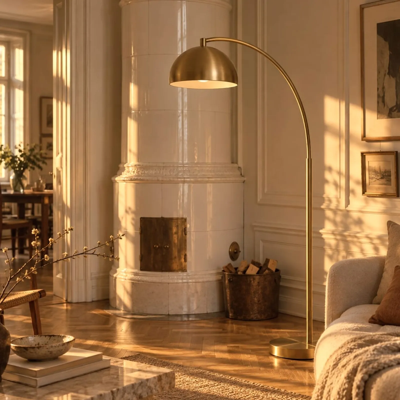 Lampadaire Pors ocre II - image 2