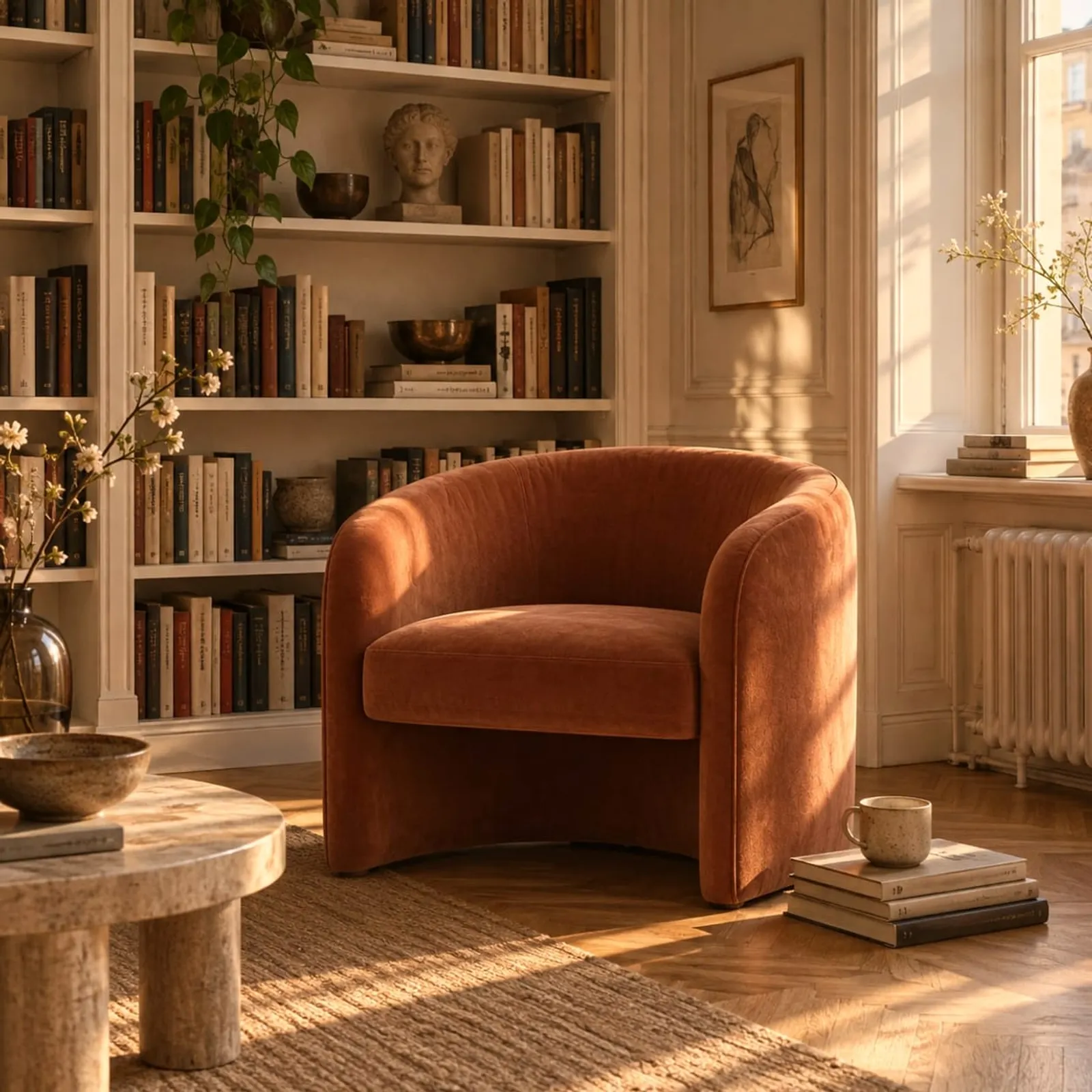 Fauteuil Hägg rouille - image 2