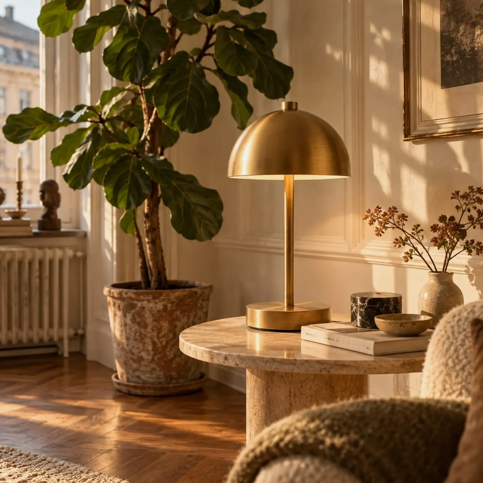 Lampe de table Tall blanc craie III - image 2