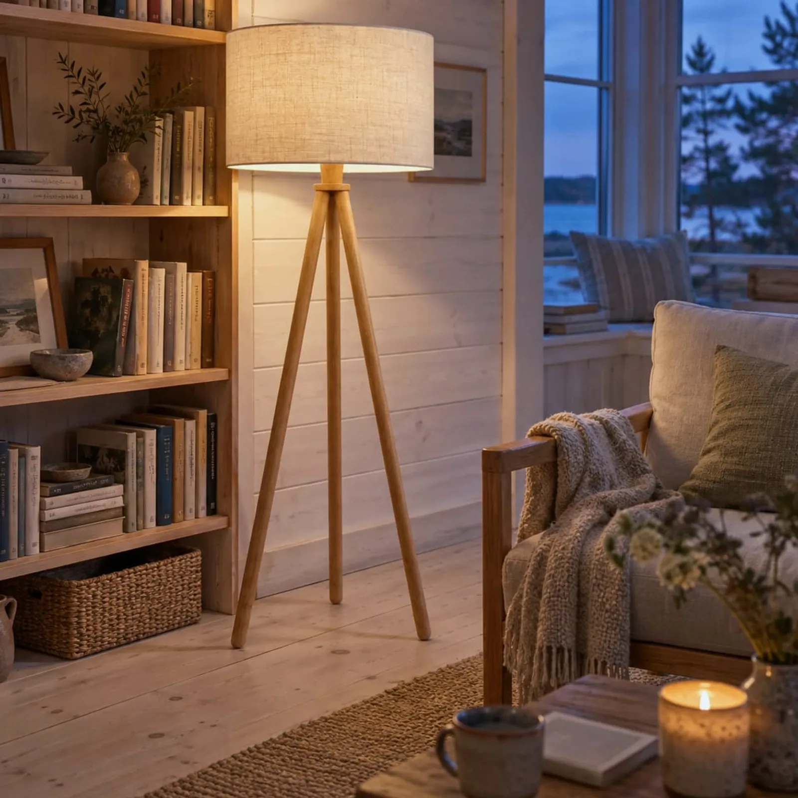 Lampadaire Bränna en chêne - image 3