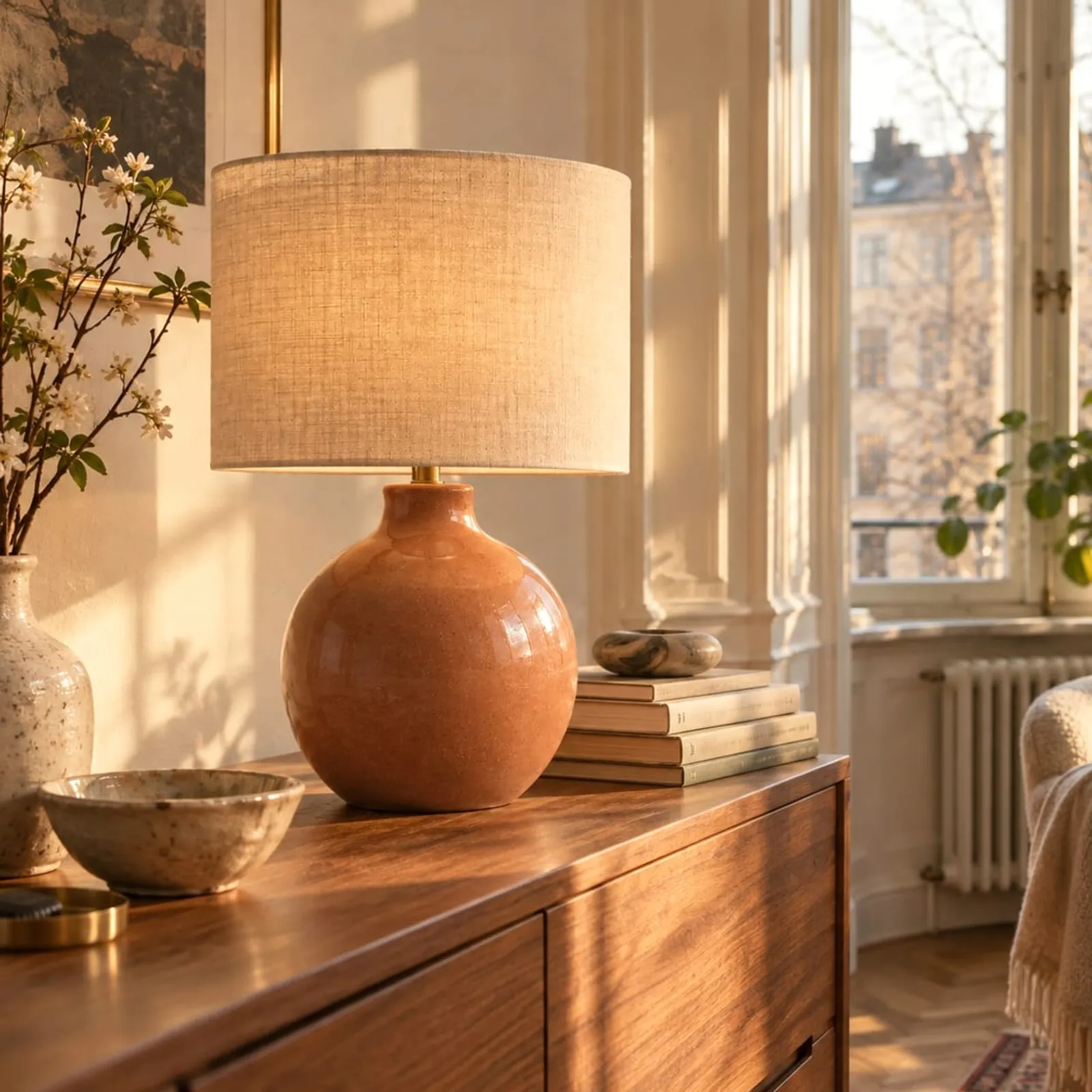 Lampe de table Hassel terracotta - image 3