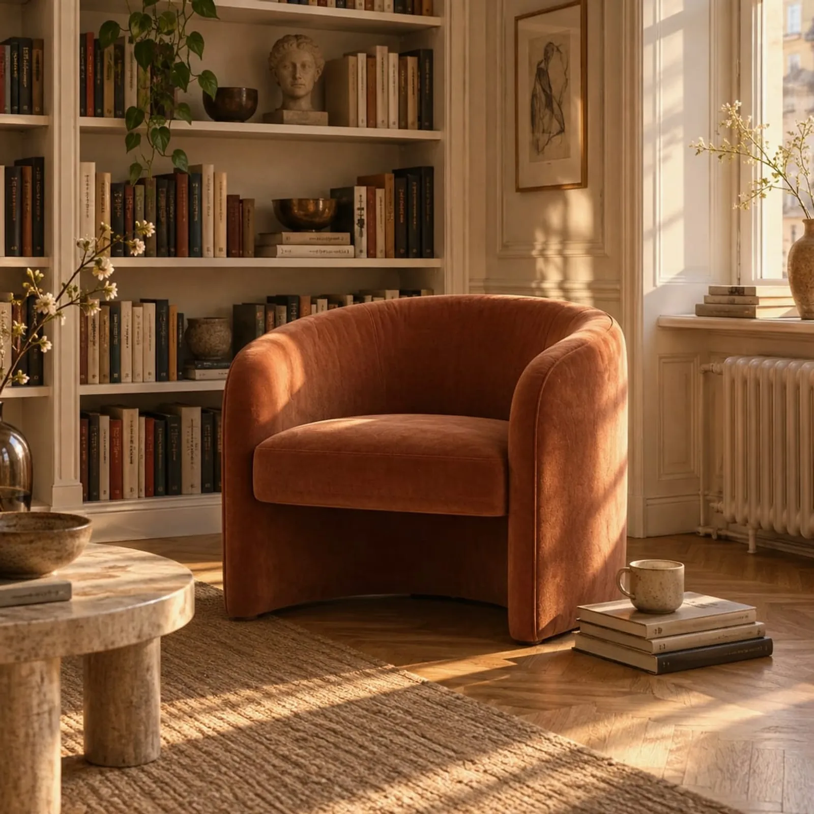Fauteuil Torö en velours - image 2