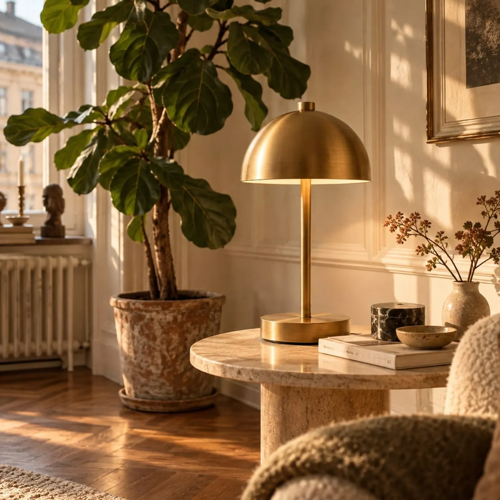 Lampe de table Tall blanc craie - image 2