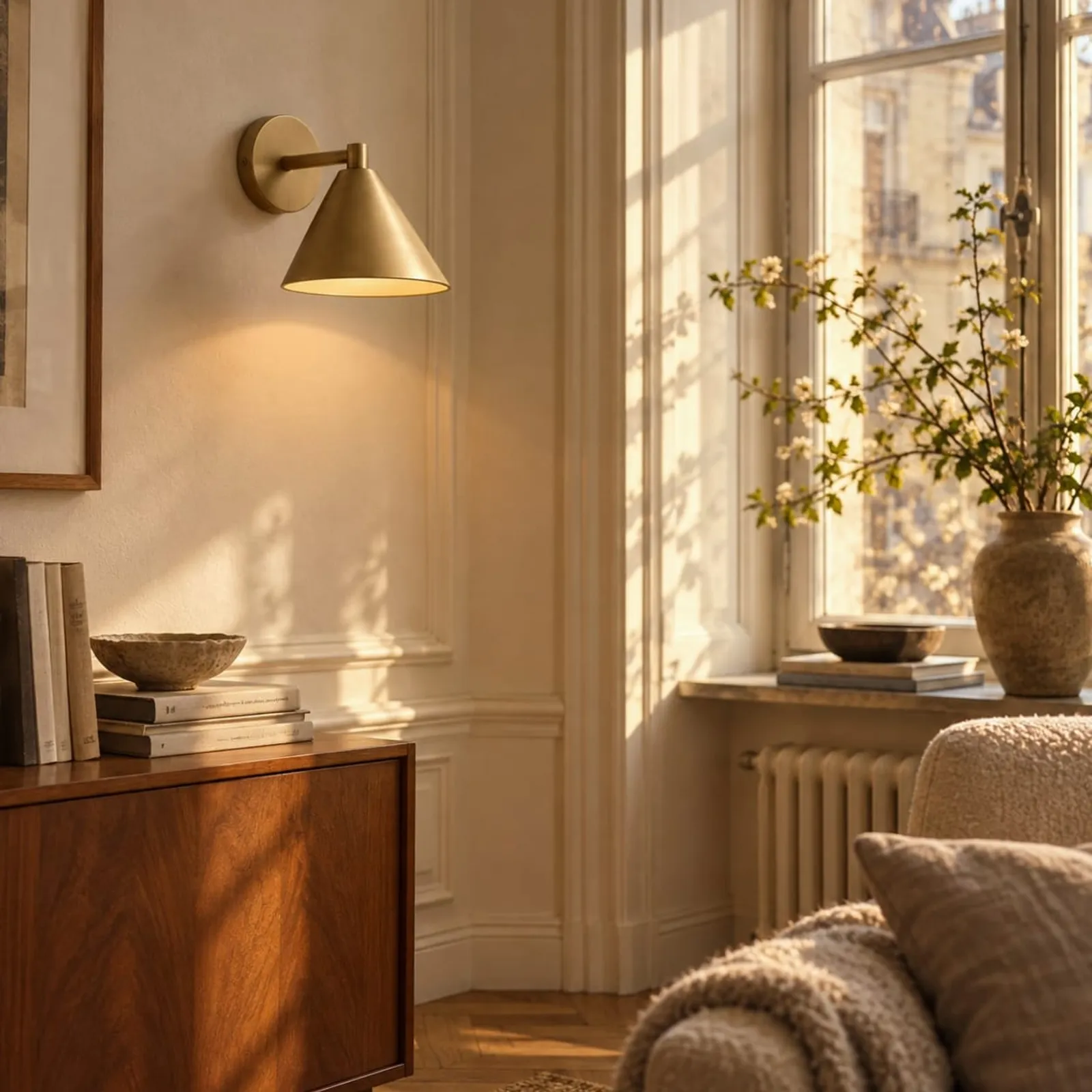 Vägglampa Slån Mässing - bild 2
