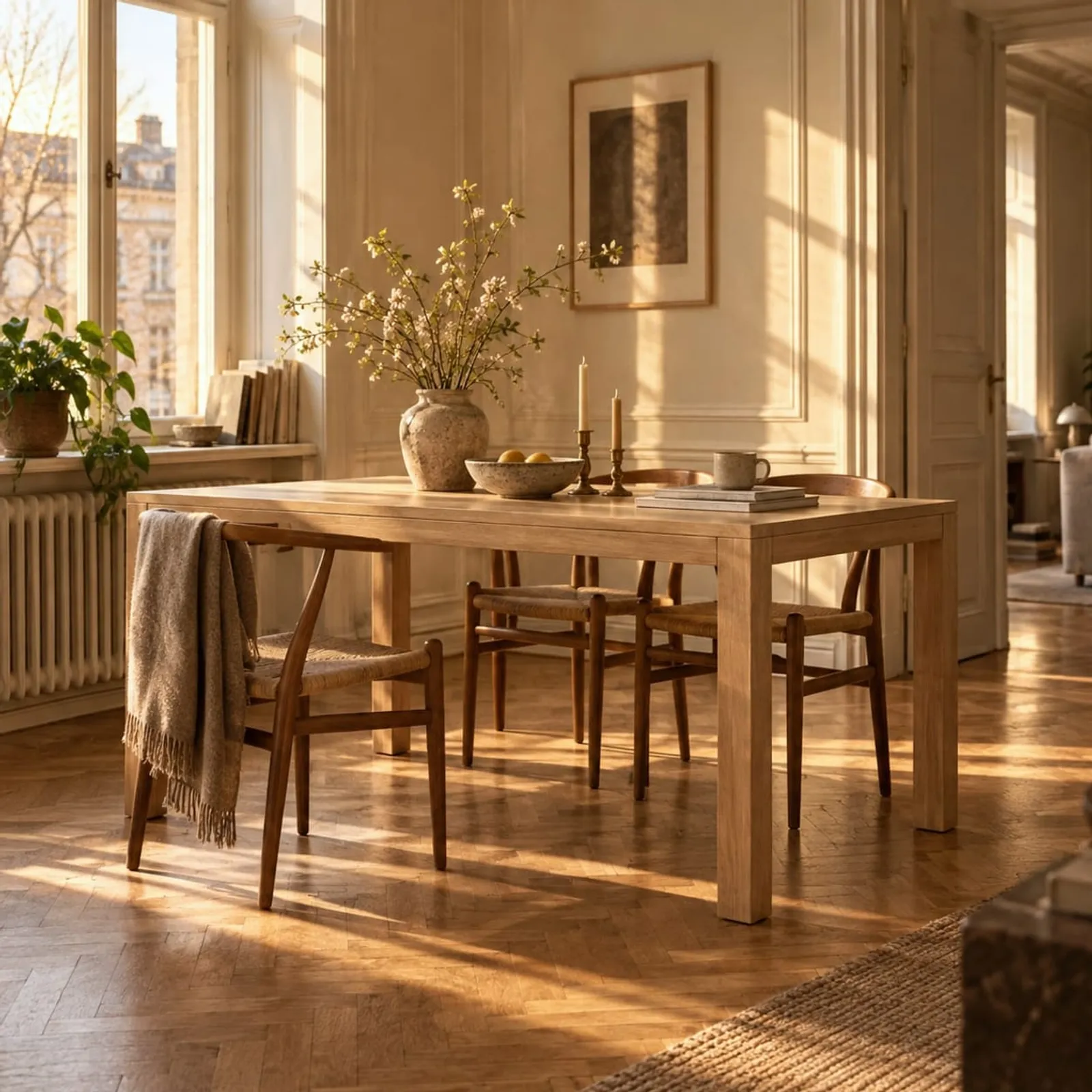 Table à manger Gran blanc craie - image 3