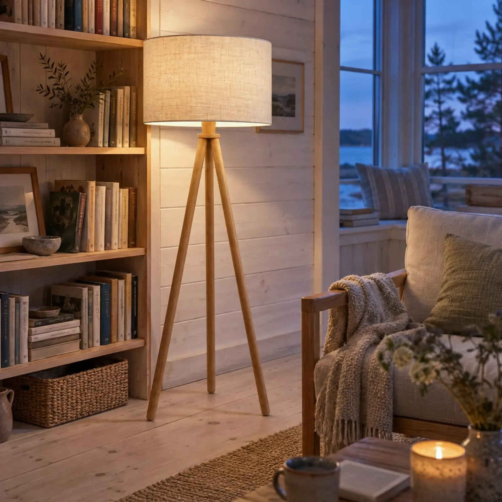 Lampadaire Videt en chêne - image 3