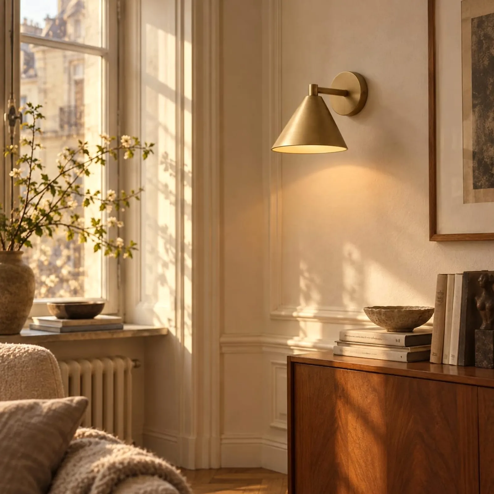 Vägglampa Ull Keramik - bild 3