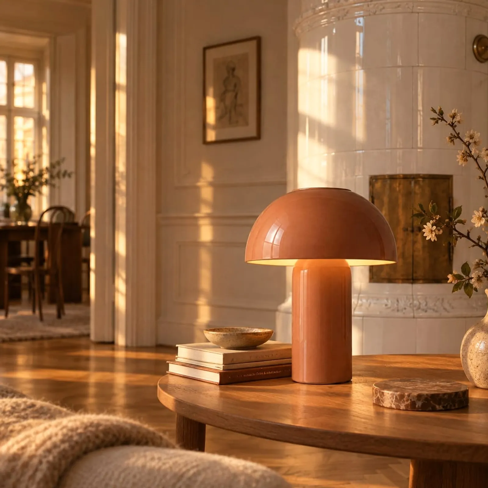 Lampe de table Mossa ocre II - image 2