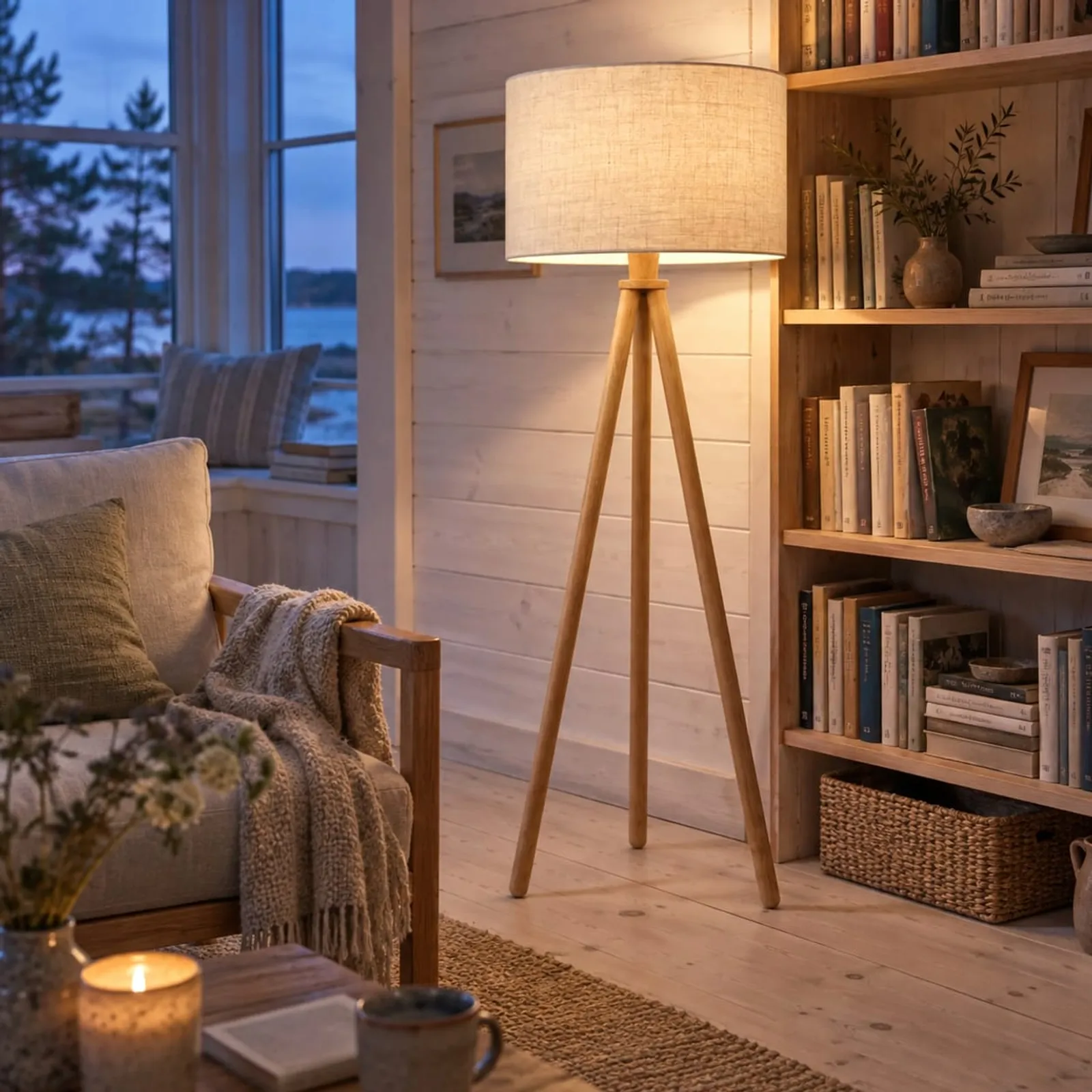Lampadaire Lönn naturel III - image 3