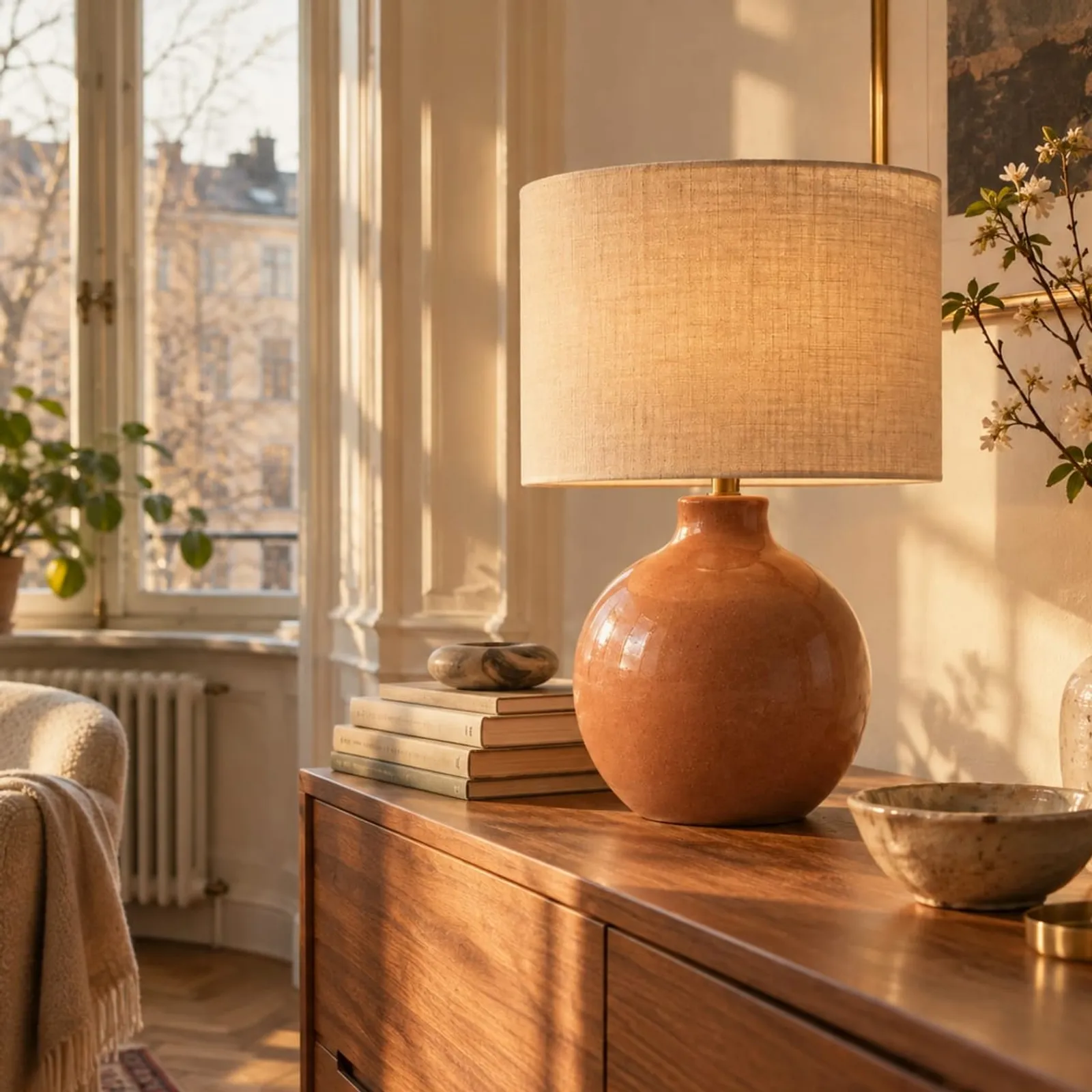 Lampe de table Hedern en grès - image 2