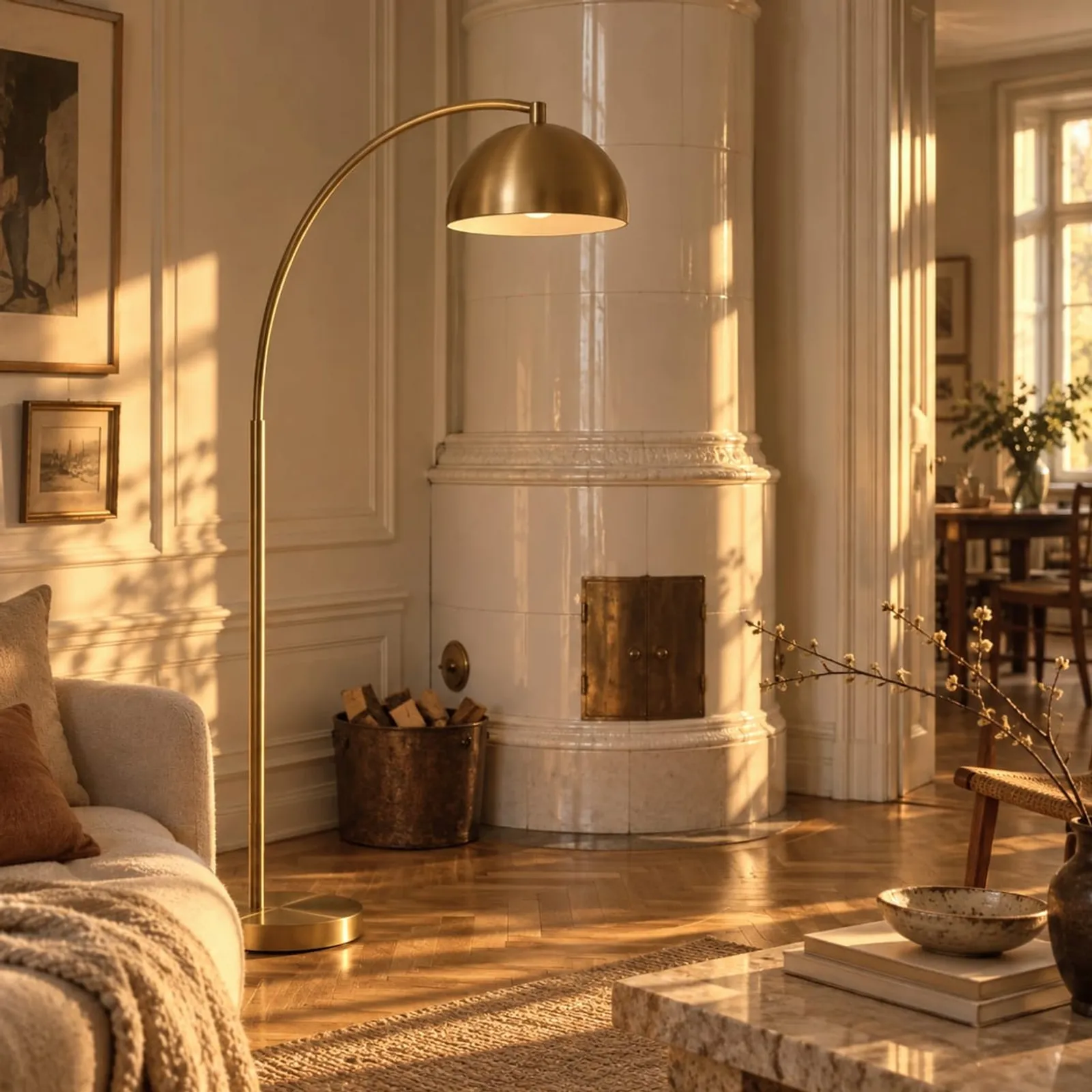 Lampadaire Pors en laiton - image 2