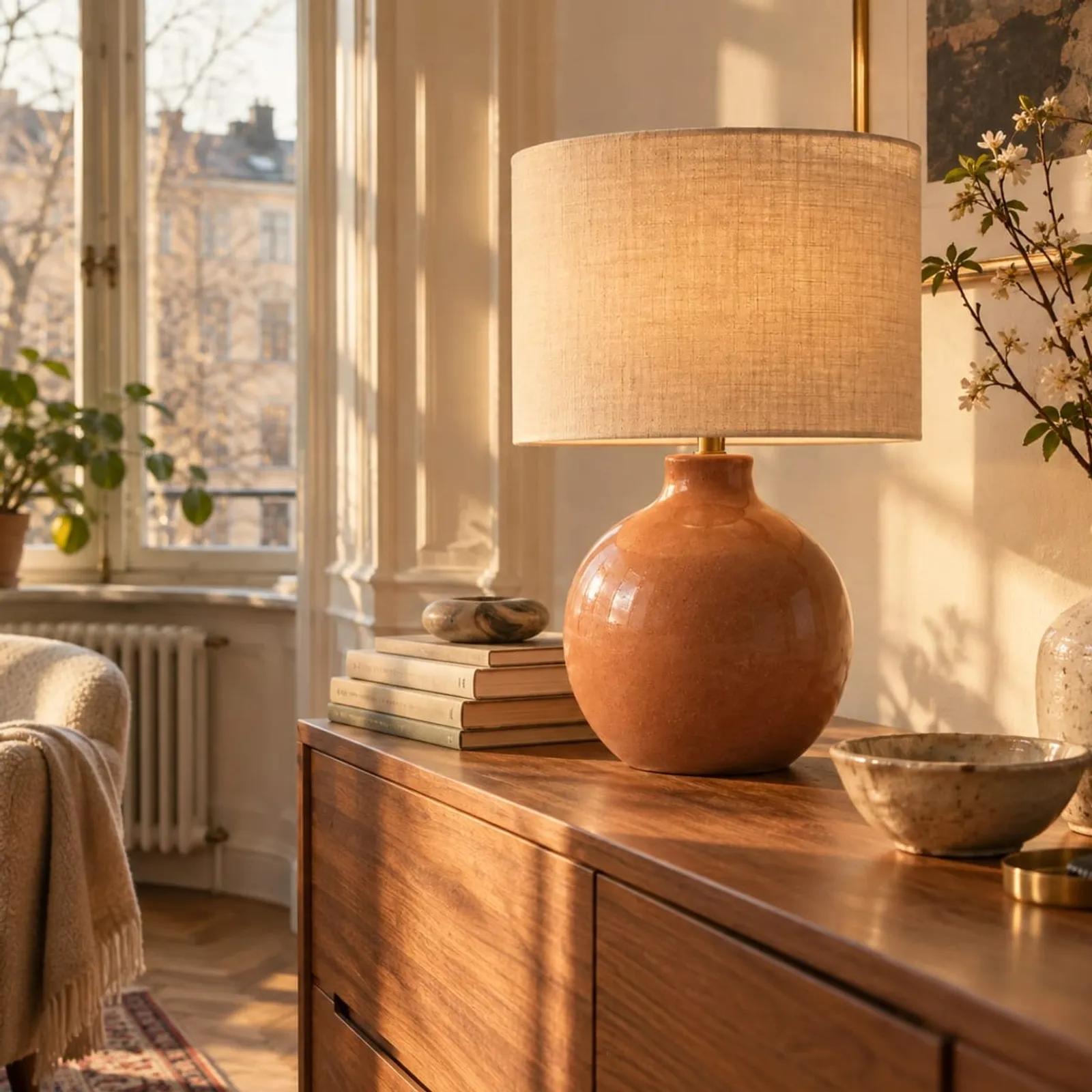 Lampe de table Kvarn terracotta II - image 3