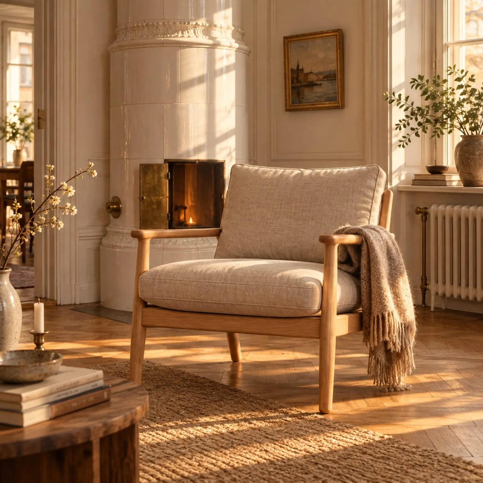 Fauteuil Slån en lin - image 2