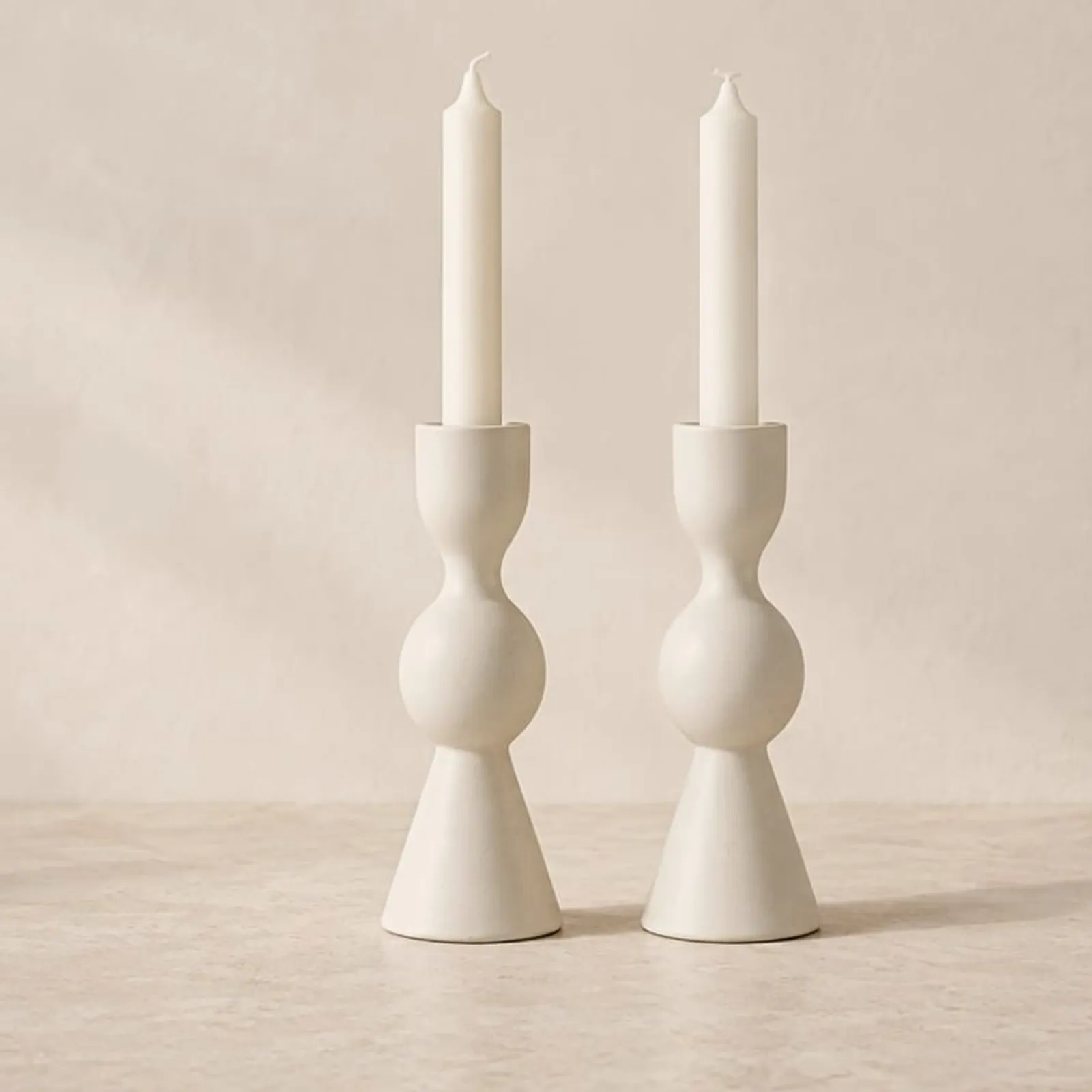 Ljusstake Lin Kritvit - bild 1